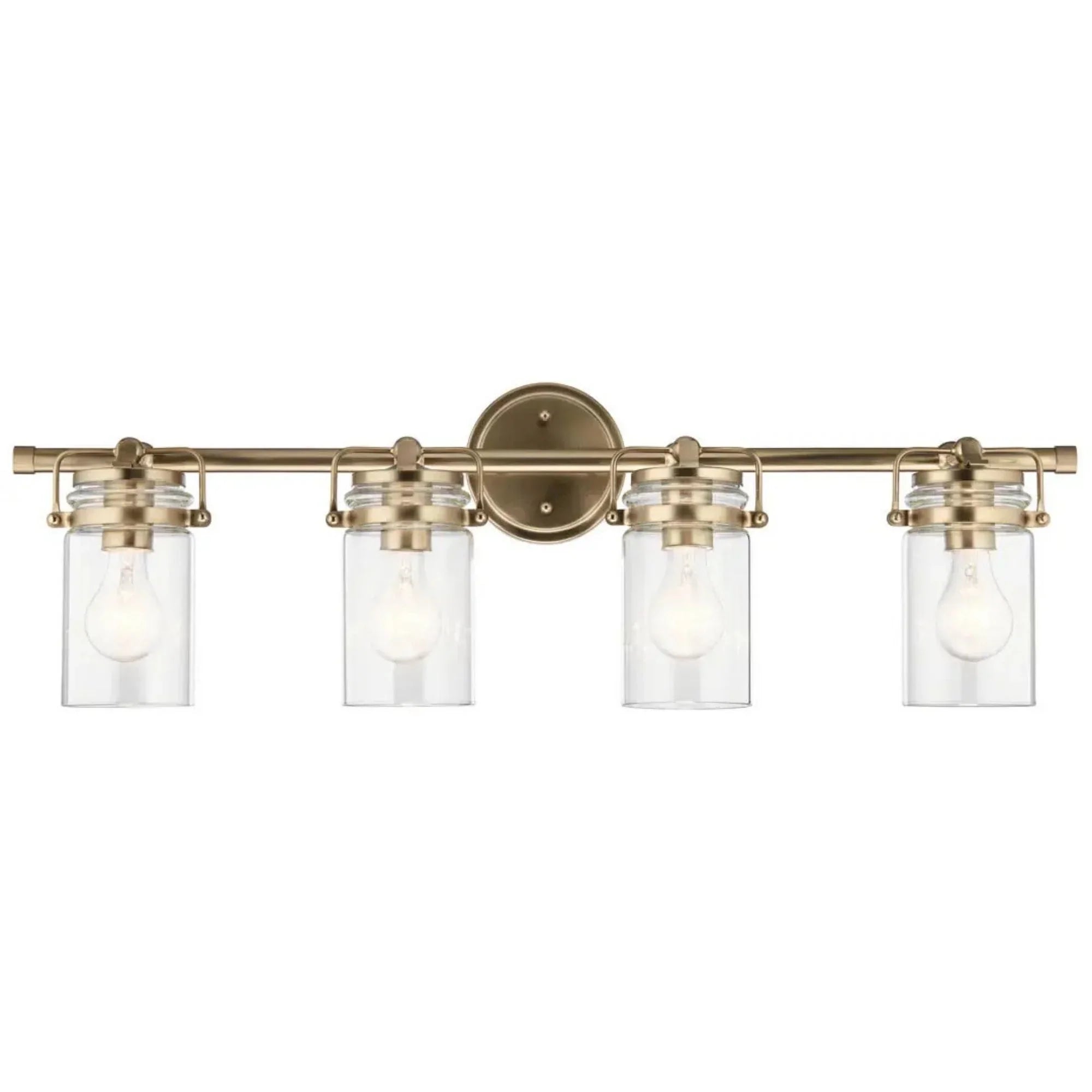 Kichler Lighting - Brinley 33" 4-Light Bath Vanity Light, Champagne Bronze Finish | Bees Lighting