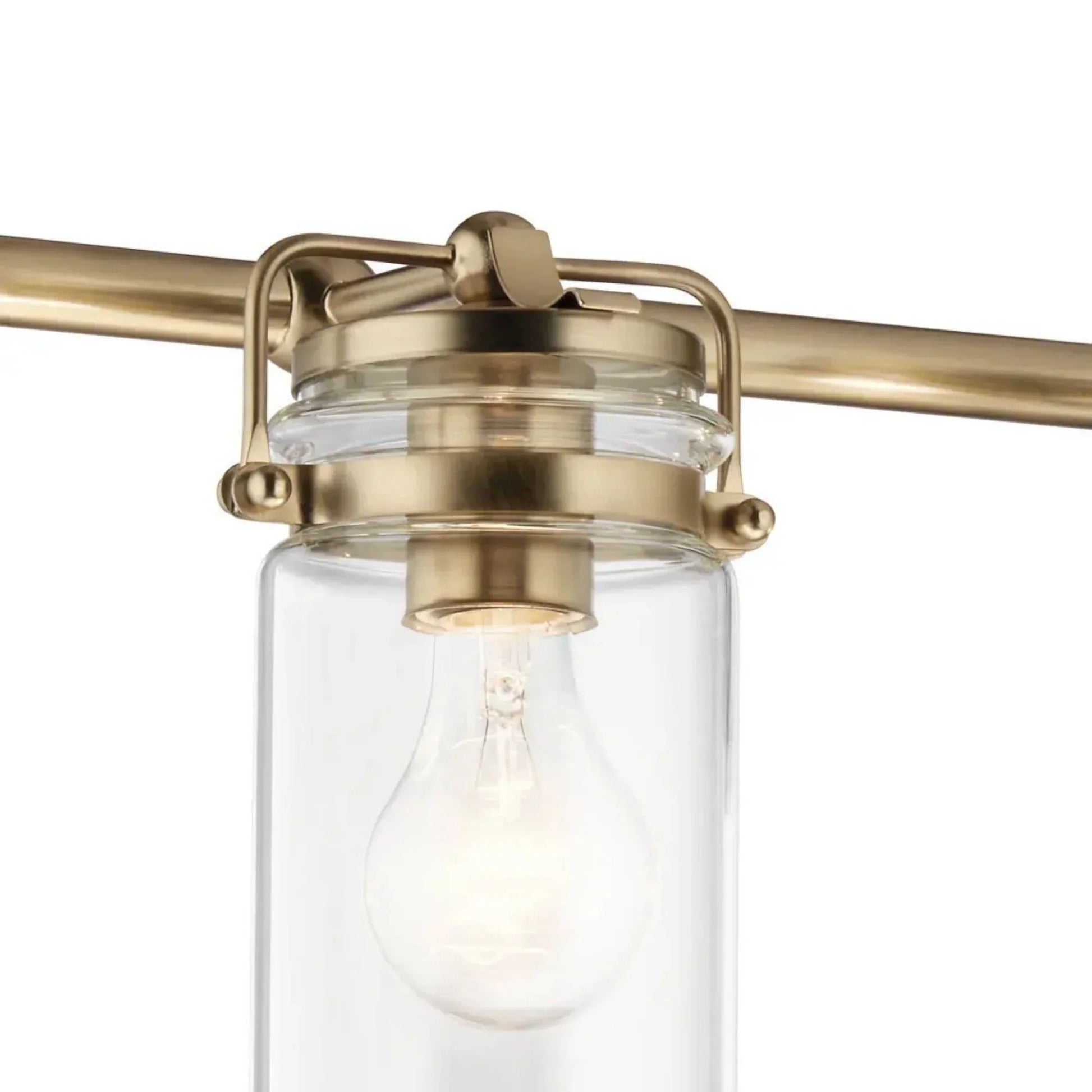 Kichler Lighting - Brinley 33" 4-Light Bath Vanity Light, Champagne Bronze Finish | Bees Lighting