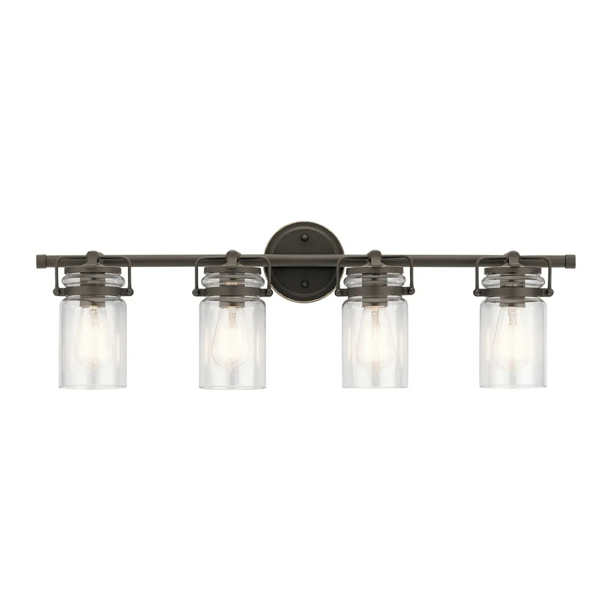 Brinley 33" 4-Light Bath Vanity Light, Olde Bronze Finish