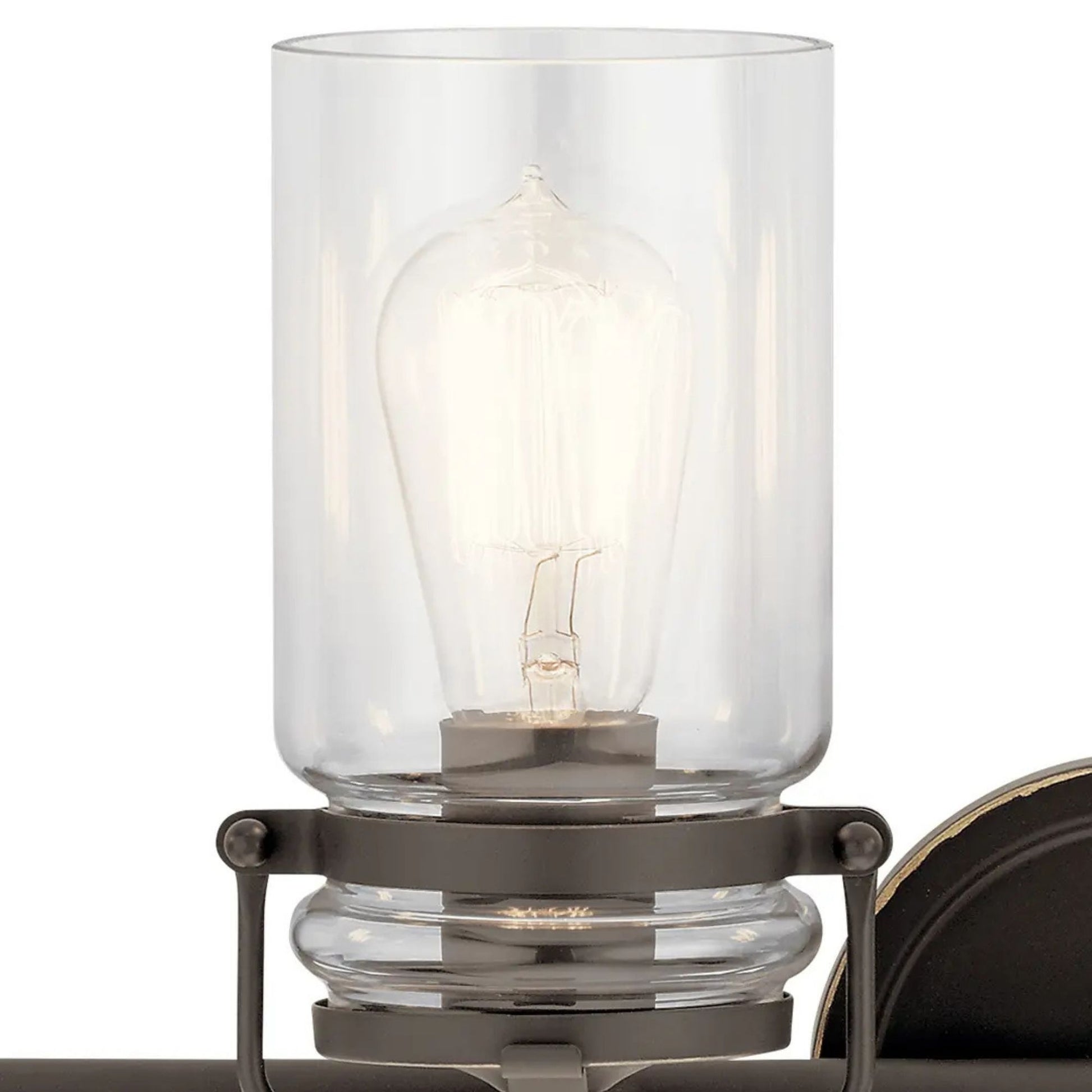 Brinley 33" 4-Light Bath Vanity Light, Olde Bronze Finish - Bees Lighting
