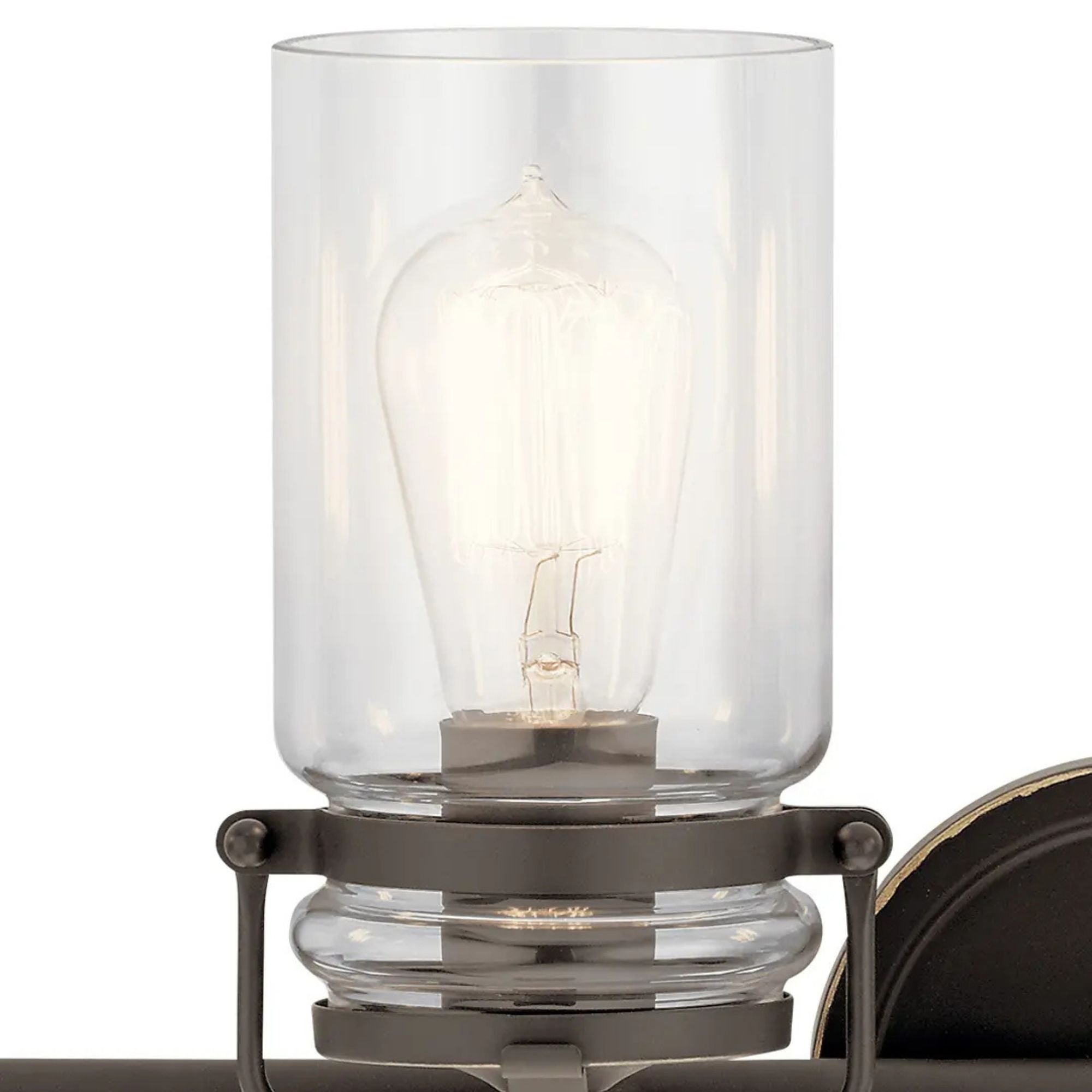 Brinley 33" 4-Light Bath Vanity Light, Olde Bronze Finish - Bees Lighting