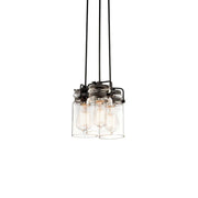 Brinley 9" 3-Light Pendant, Olde Bronze Finish
