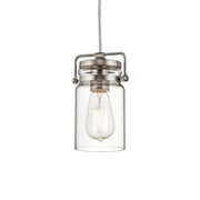 Brinley 5" Mini Pendant, Brushed Nickel Finish