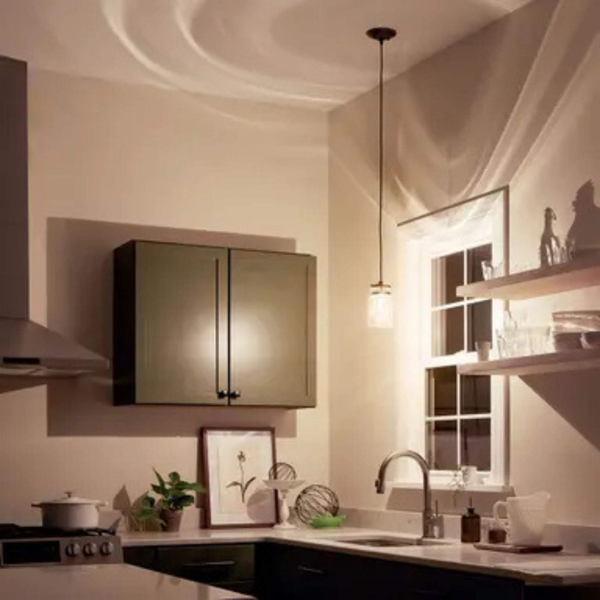 Brinley 5" Mini Pendant, Brushed Nickel Finish