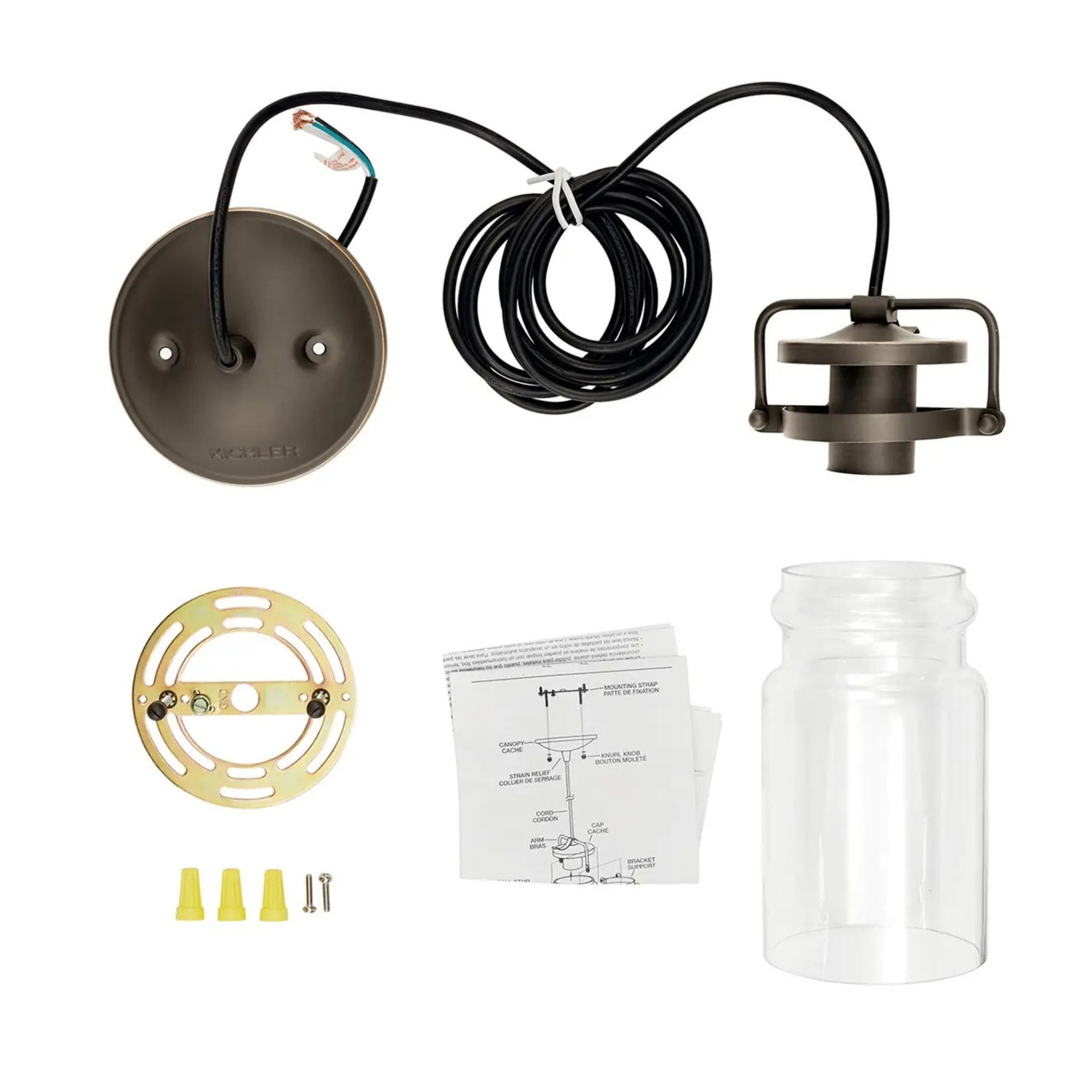Brinley 5" Mini Pendant, Olde Bronze Finish