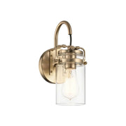 Brinley 12" Wall Sconce, Champagne Bronze Finish