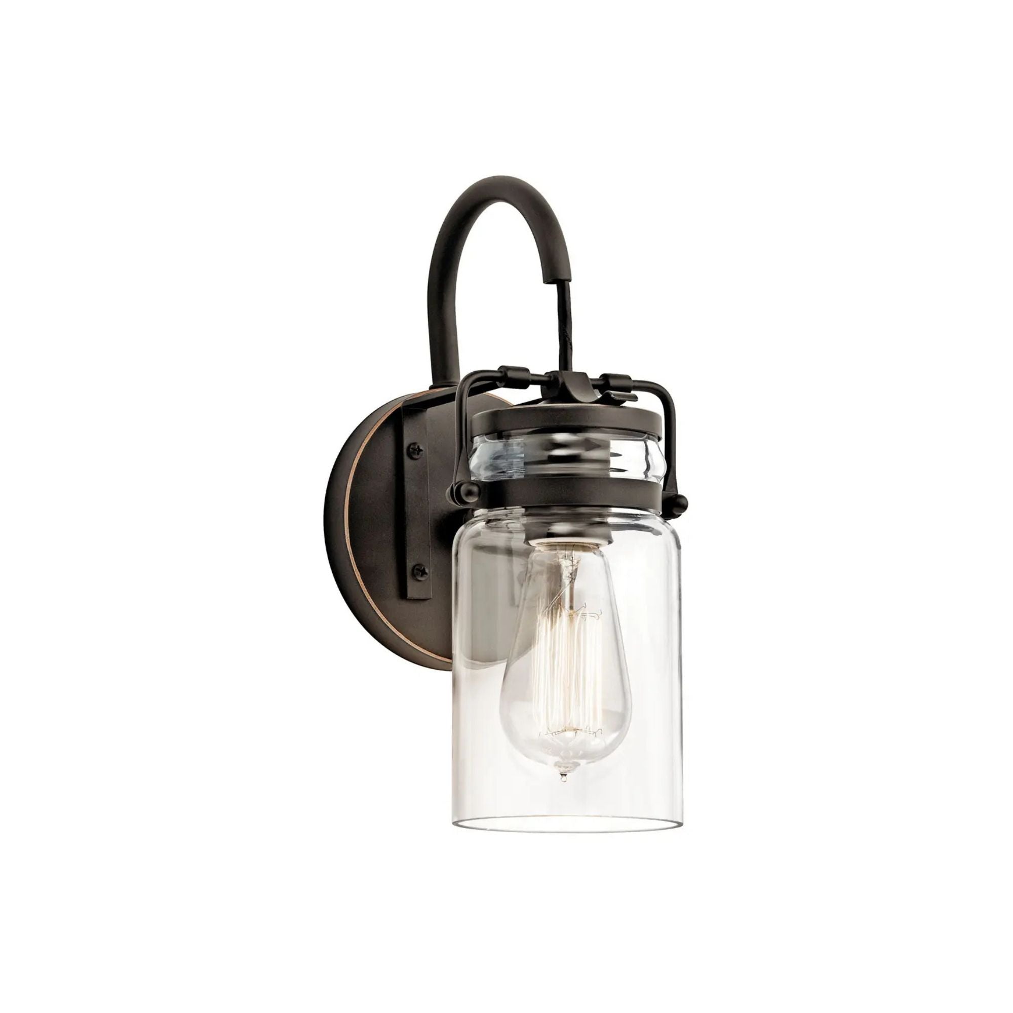 Brinley 12" Wall Sconce, Olde Bronze Finish