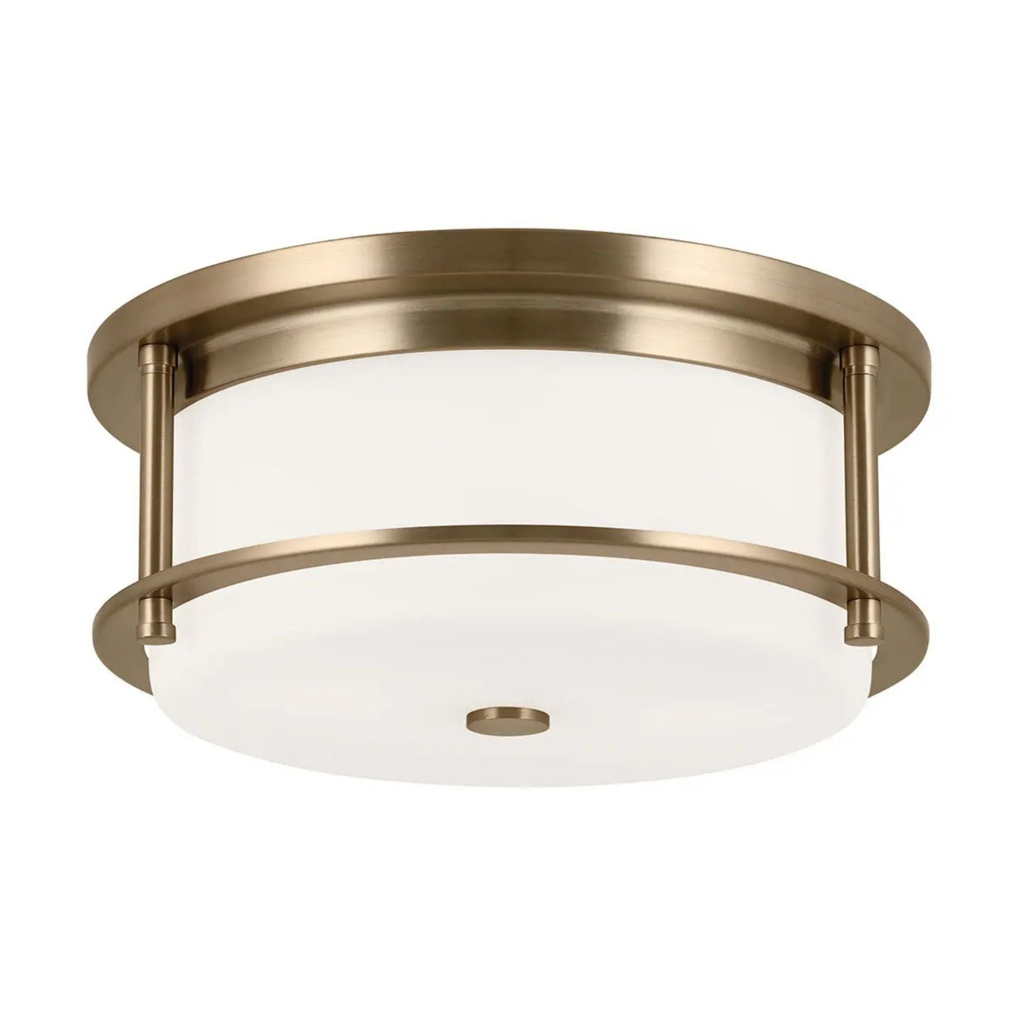 Brit 12" 2-Light Flush Mount, Champagne Bronze Finish