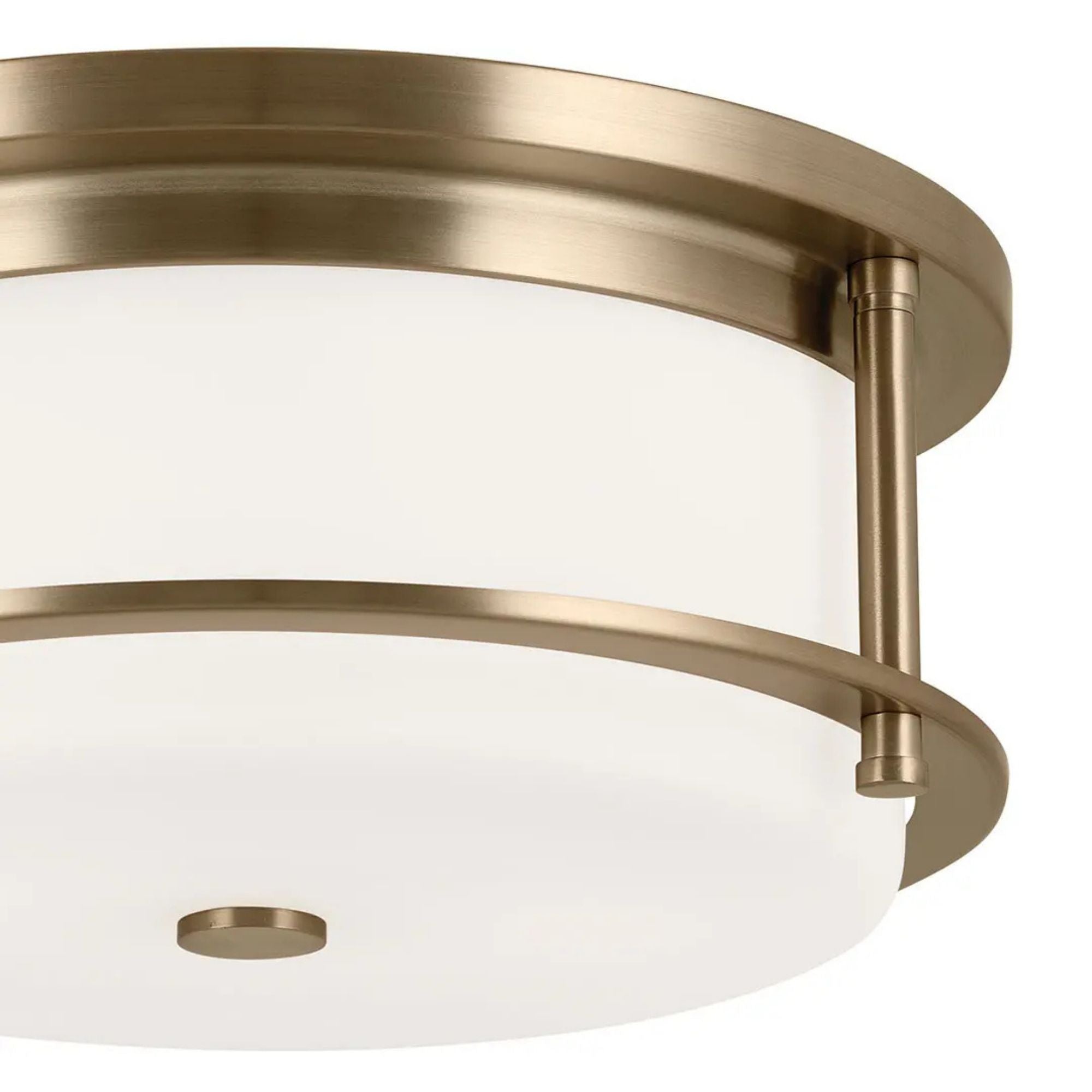 Brit 12" 2-Light Flush Mount, Champagne Bronze Finish
