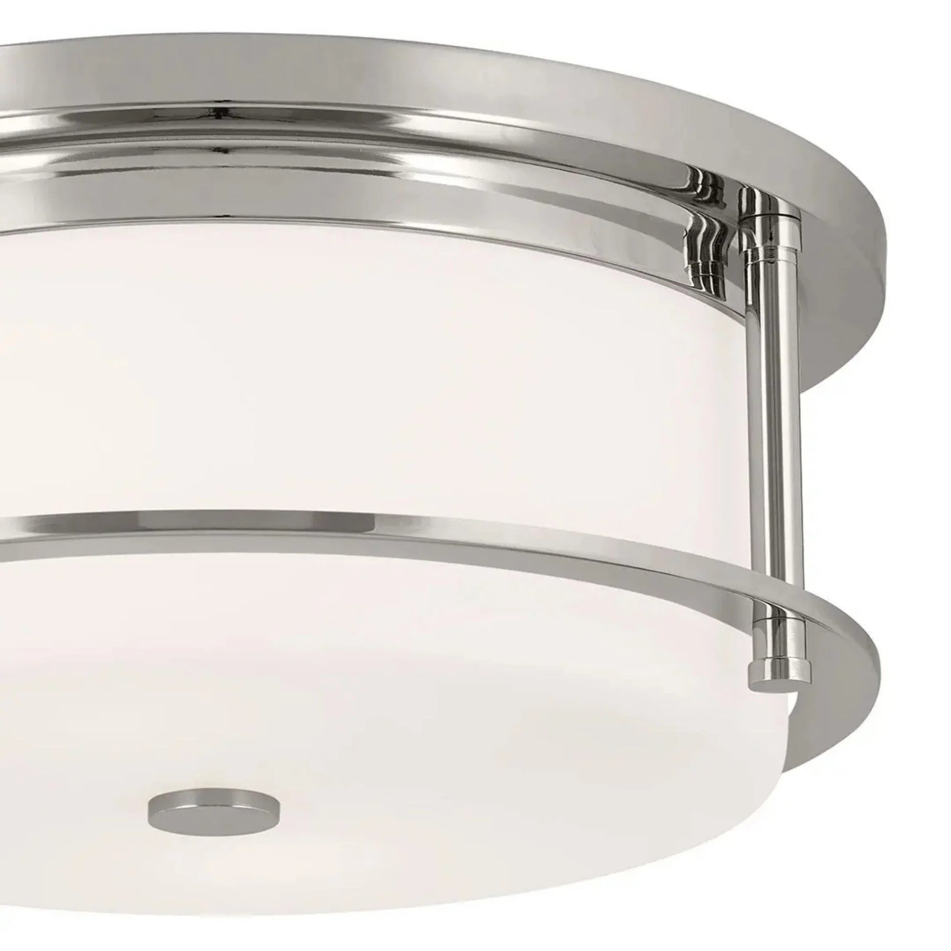 Kichler Lighting - Brit 12" 2-Light Flush Mount, Polished Nickel Finish | Bees Lighting