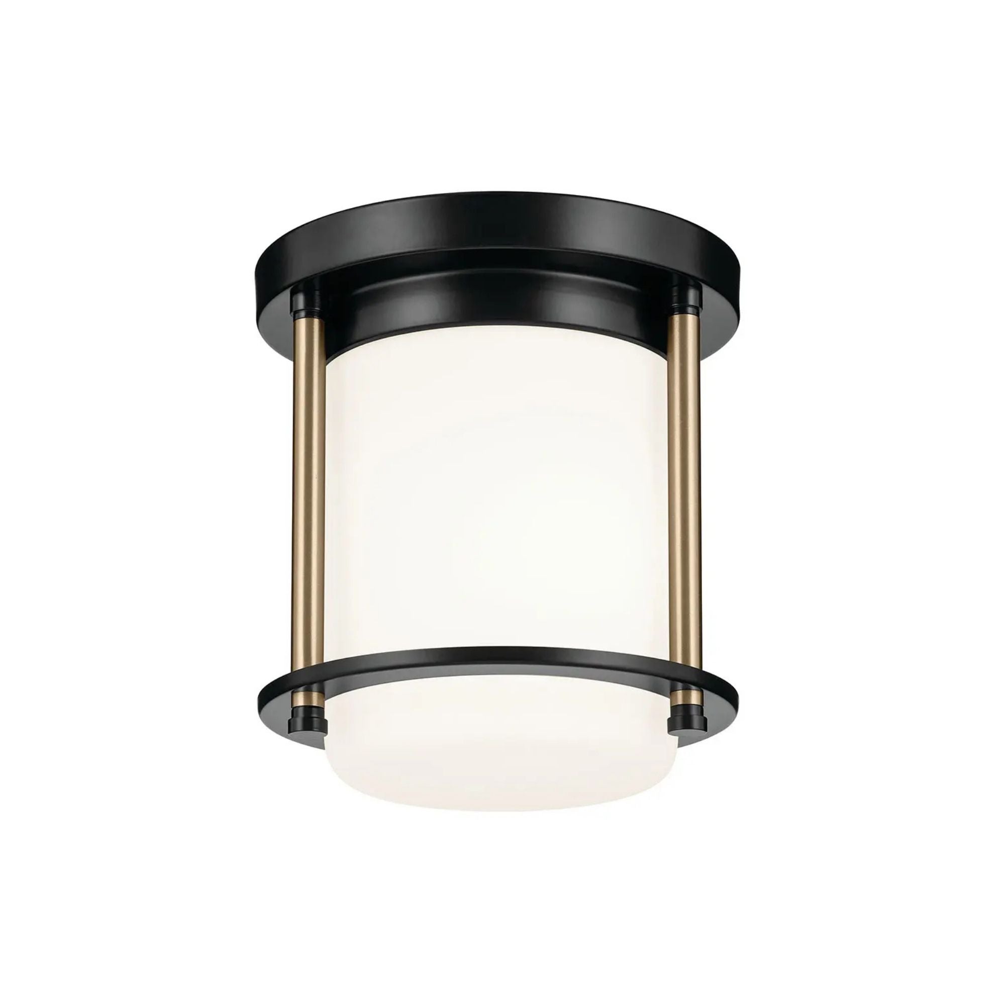 Brit 7" Flush Mount, Black Finish