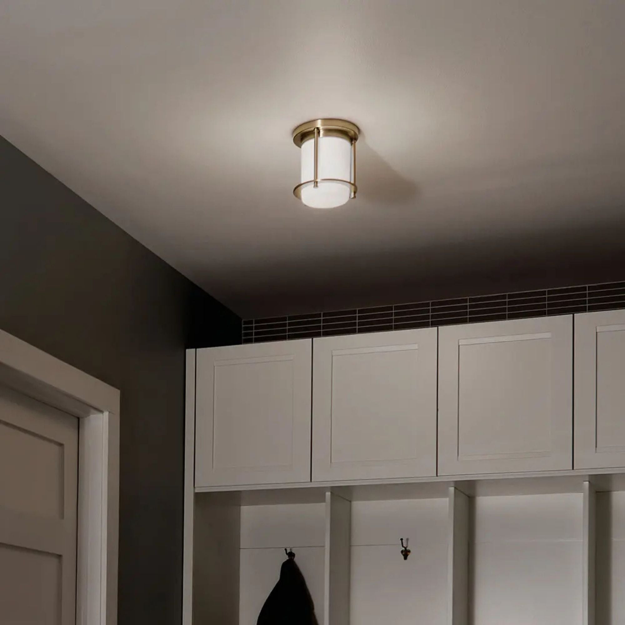 Brit 7" Flush Mount, Champagne Bronze Finish