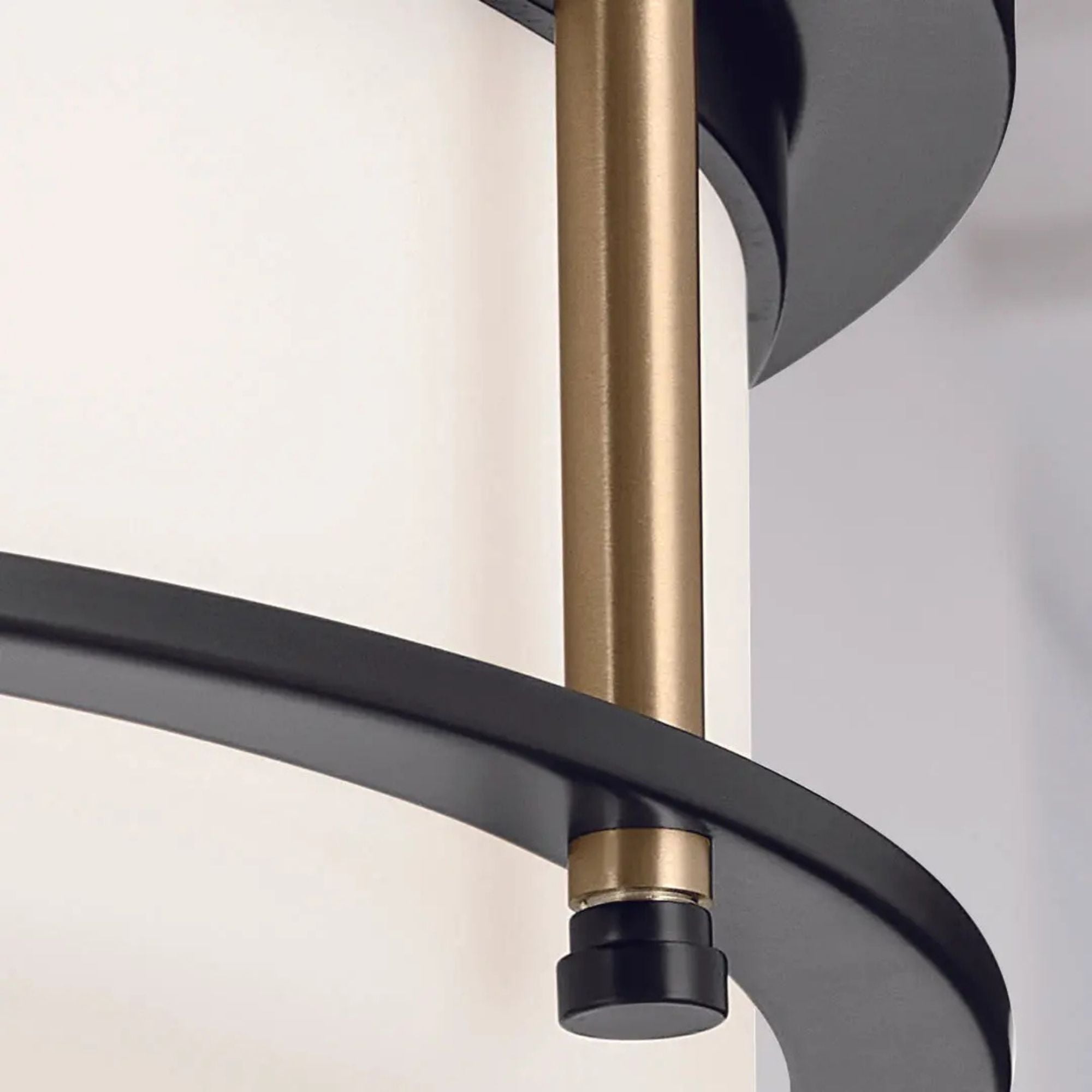Brit 18" 4-Light Flush Mount, Black Finish