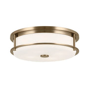 Brit 18" 4-Light Flush Mount, Champagne Bronze Finish