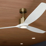 Kichler Calyx 60'' Ceiling Fan with LED Light DC Motor Champagne Bronze