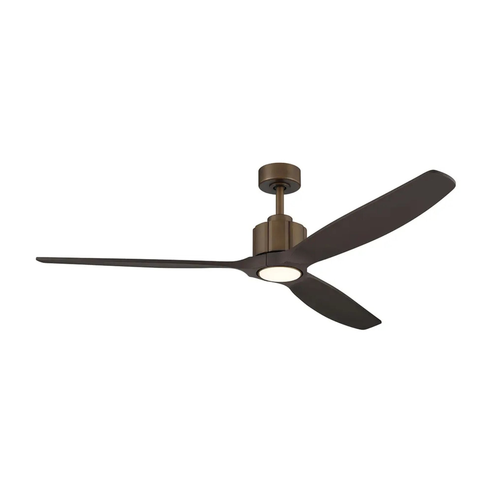 Kichler Calyx 60'' Ceiling Fan with LED Light DC Motor Heritage Brushed Bronze
