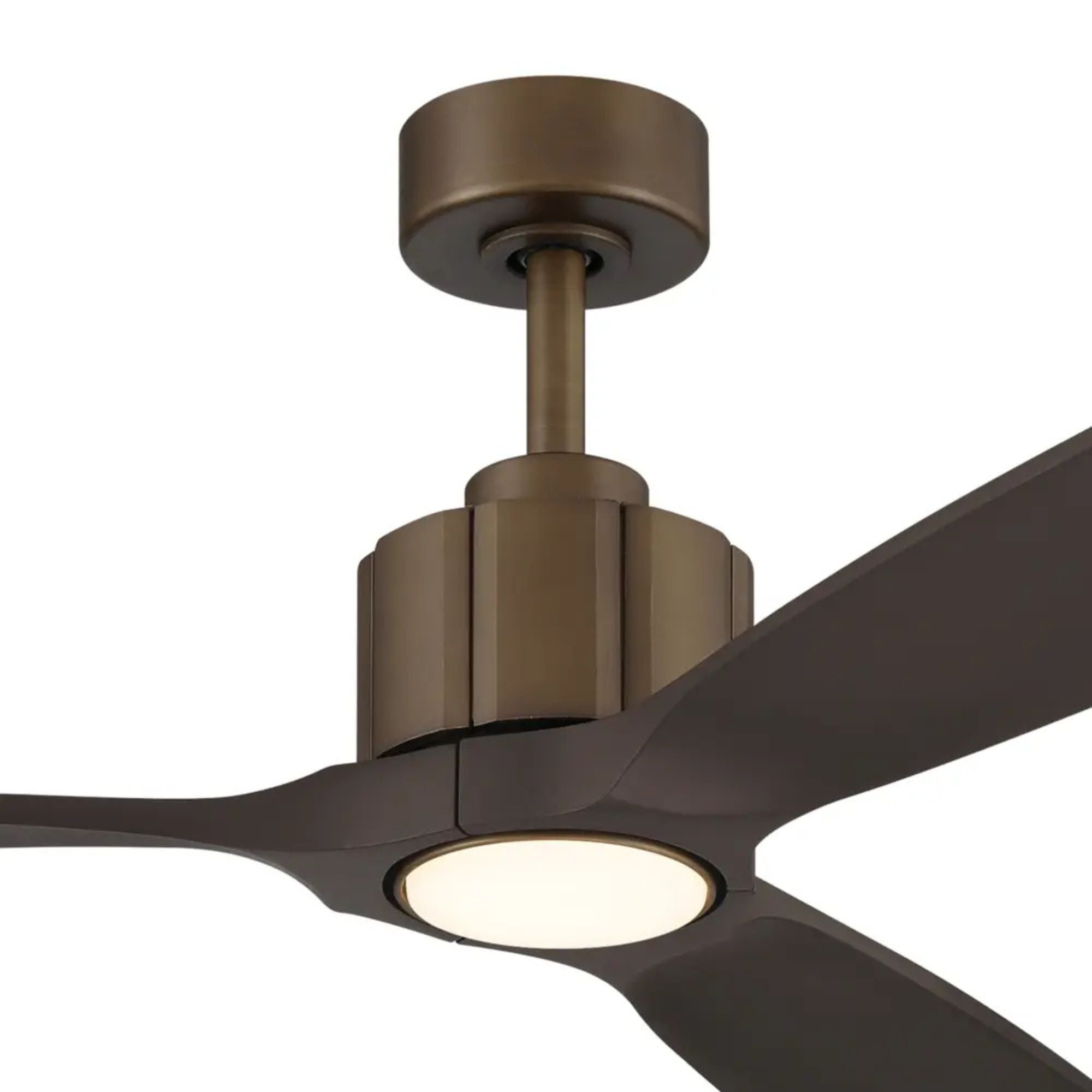 Kichler Calyx 60'' Ceiling Fan with LED Light DC Motor Heritage Brushed Bronze
