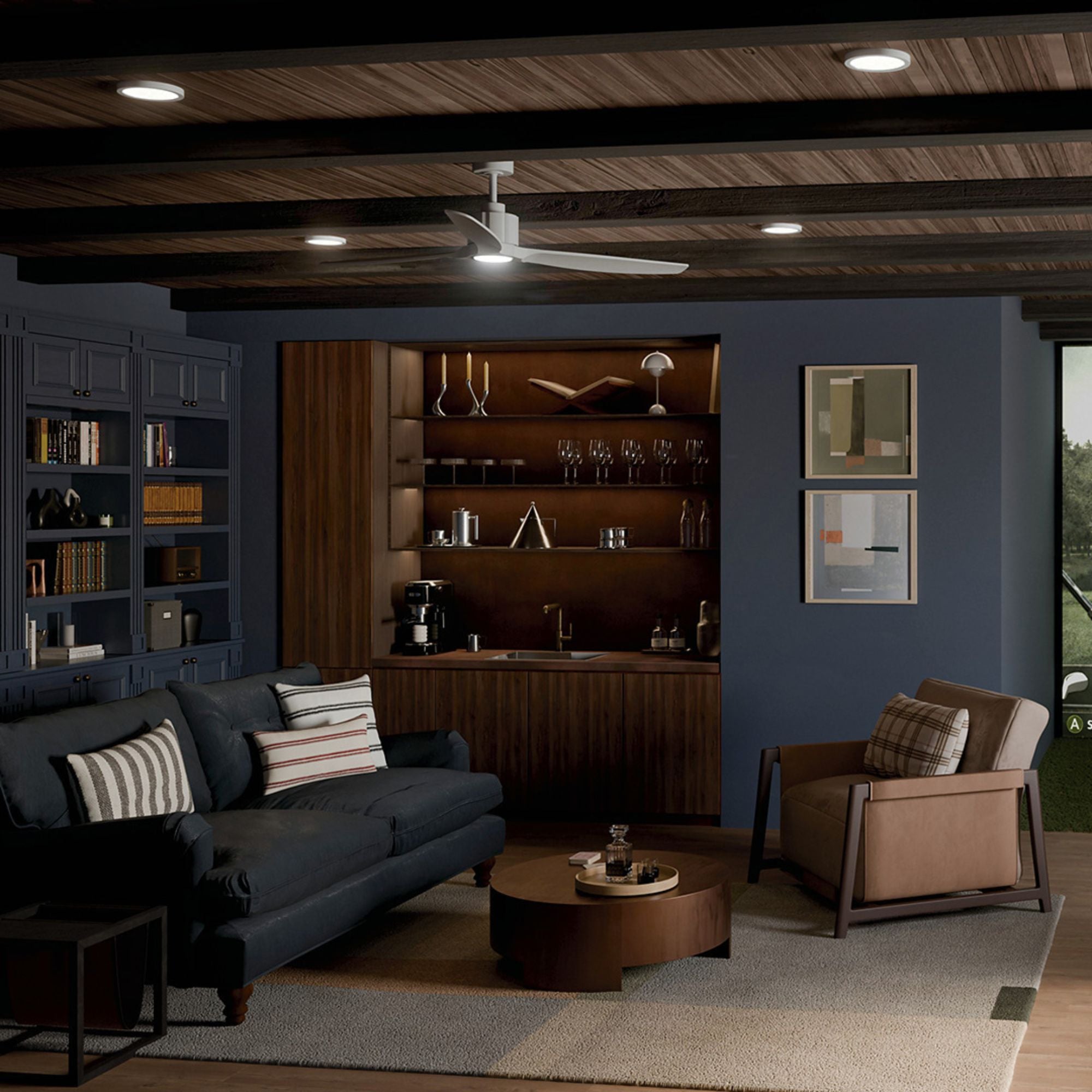 Kichler Calyx 60'' Ceiling Fan with LED Light DC Motor