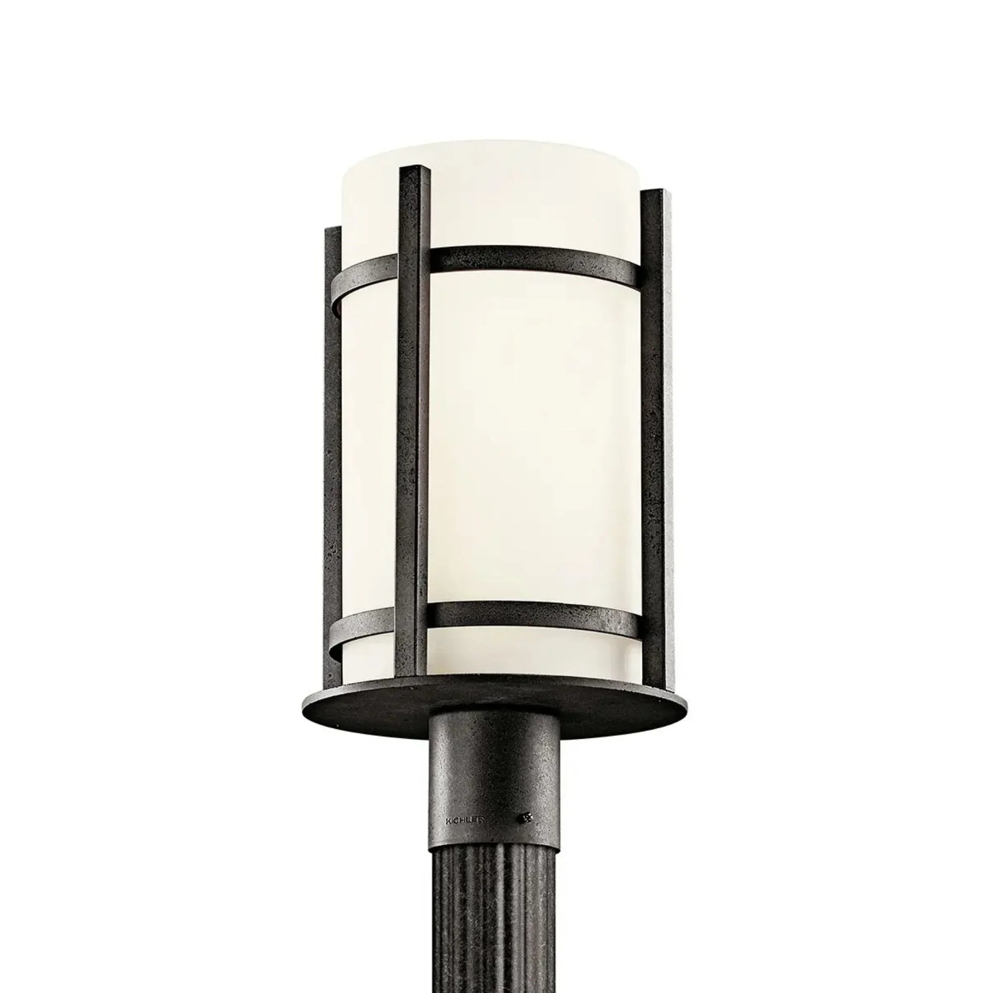 Camden 17" Outdoor Post Light, Anvil Iron Finish