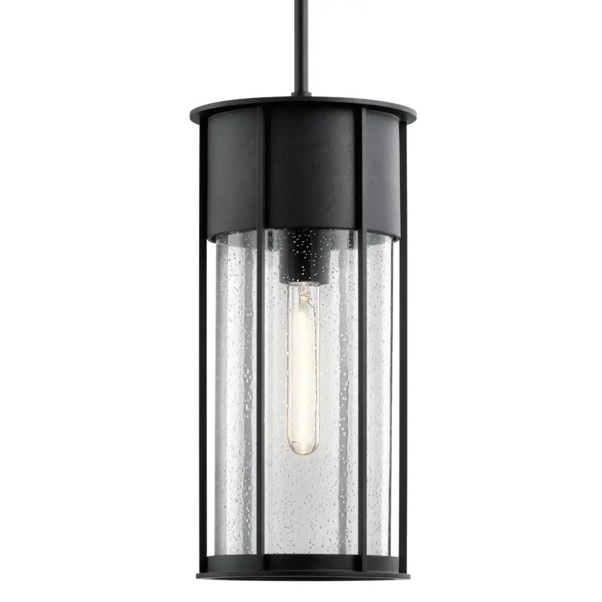 Camillo 18" Outdoor Pendant, Textured Black Finish - Bees Lighting