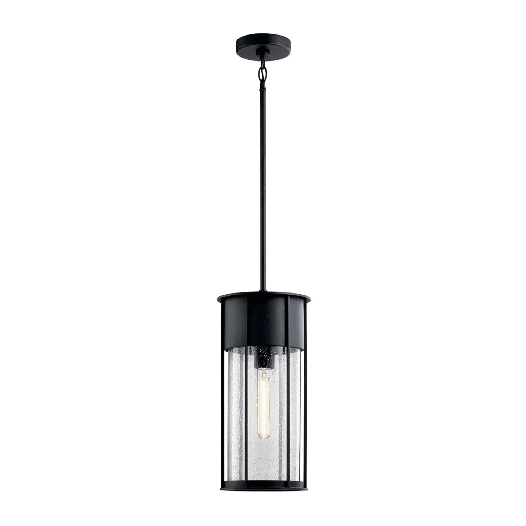 Camillo 18" Outdoor Pendant, Textured Black Finish - Bees Lighting