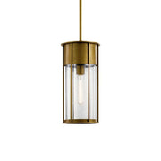 Camillo 18" Outdoor Pendant, Natural Brass Finish