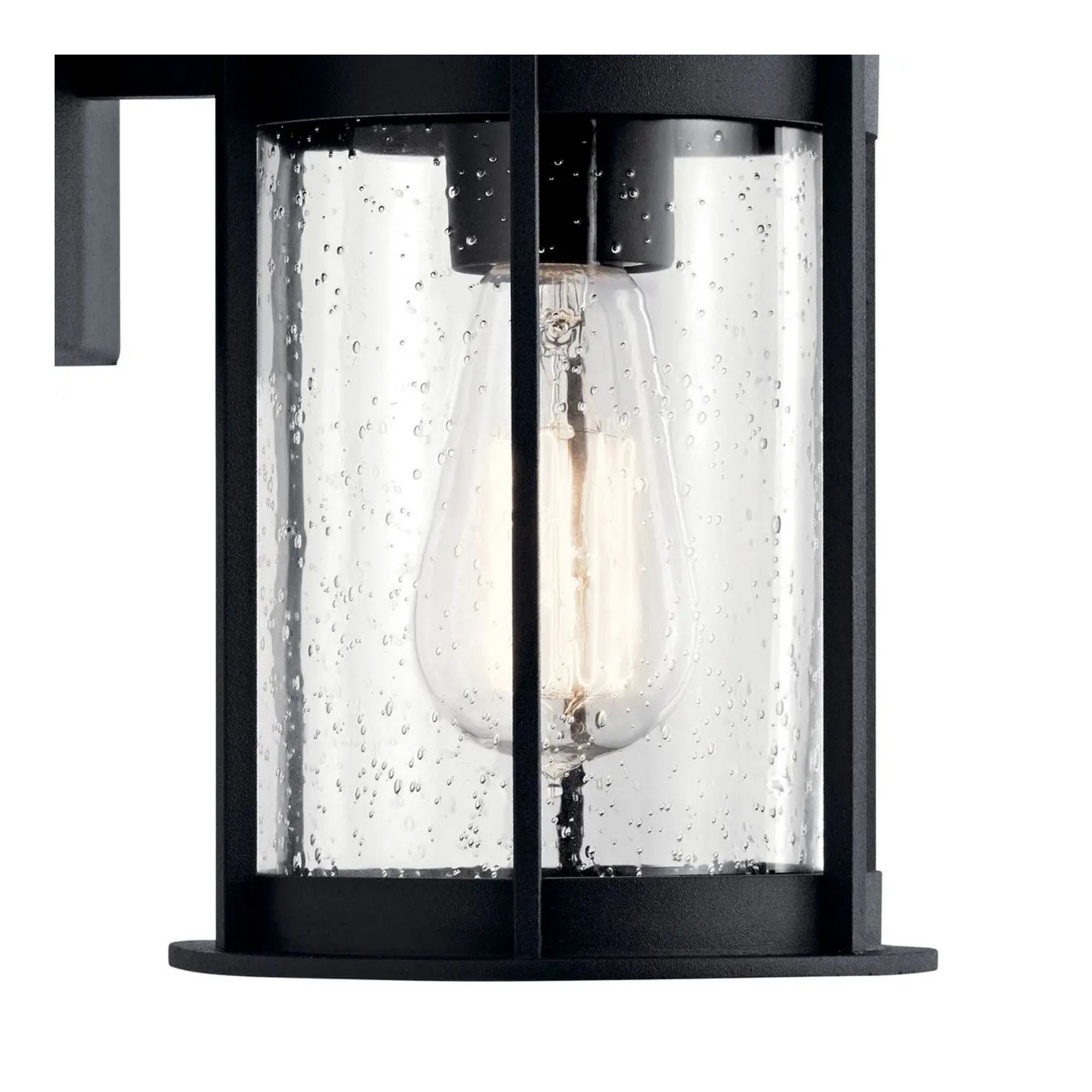 Camillo 11" Outdoor Wall Light, Textured Black Finish