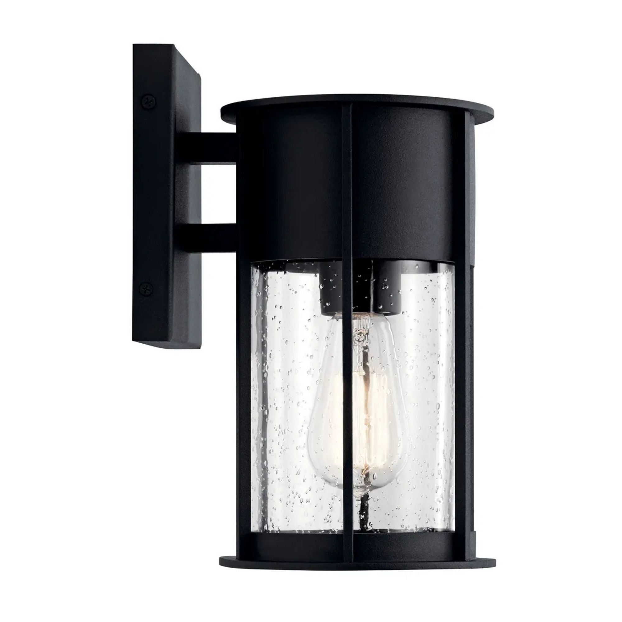 Camillo 11" Outdoor Wall Light, Textured Black Finish - Bees Lighting