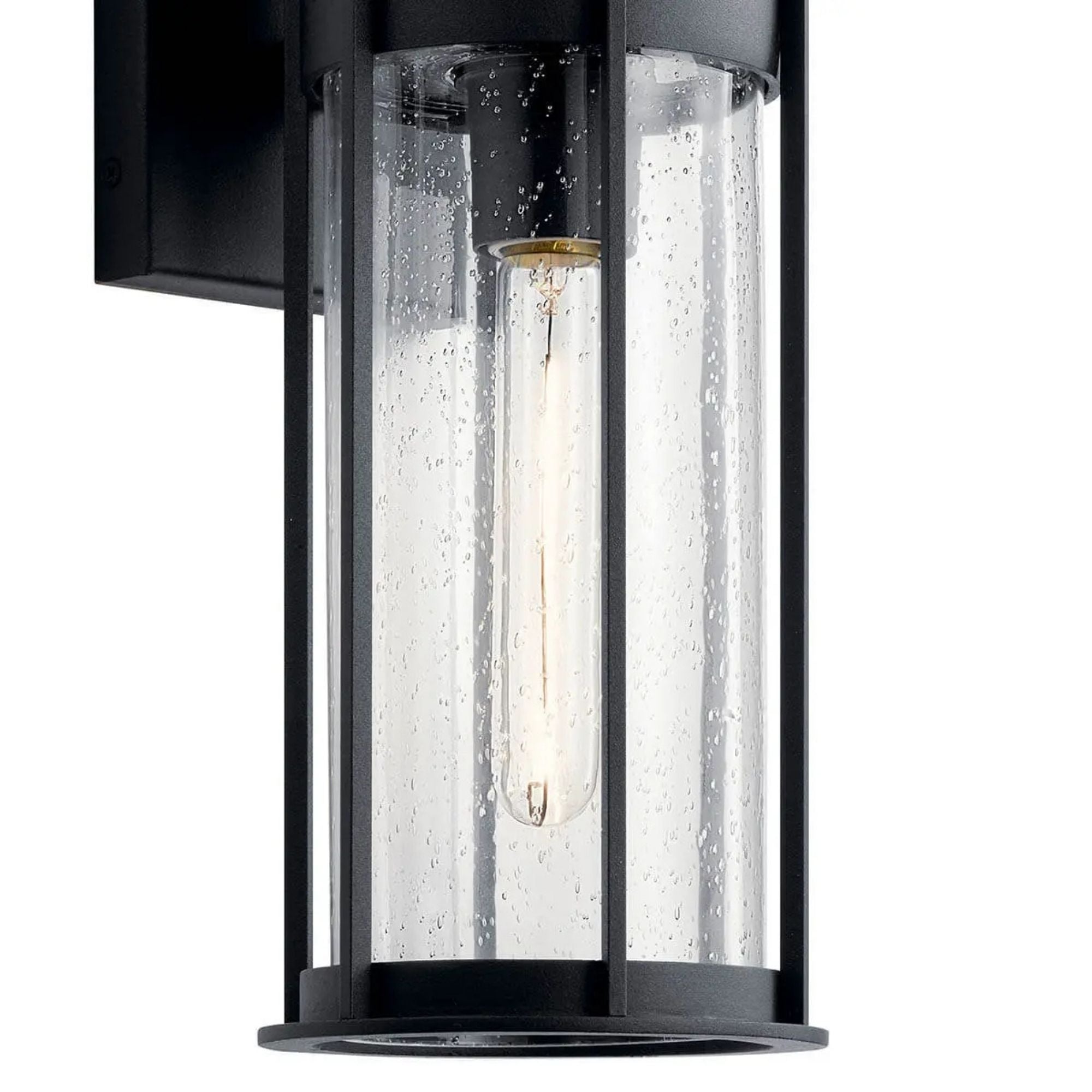 Camillo 15" Outdoor Wall Light, Textured Black Finish