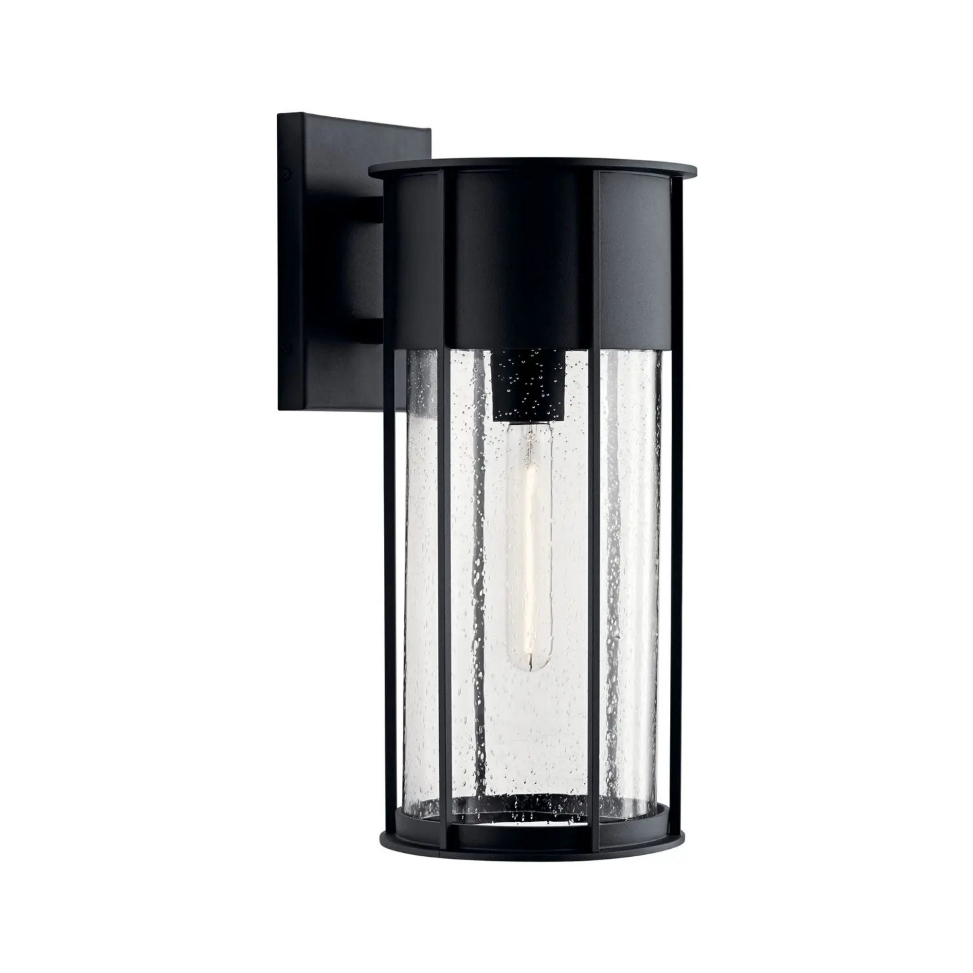 Camillo 18" Outdoor Wall Light, Textured Black Finish