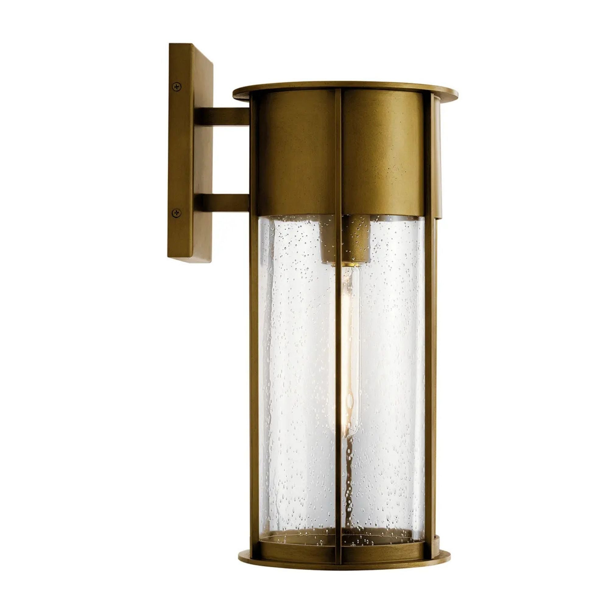 Camillo 18" Outdoor Wall Light, Natural Brass Finish - Bees Lighting