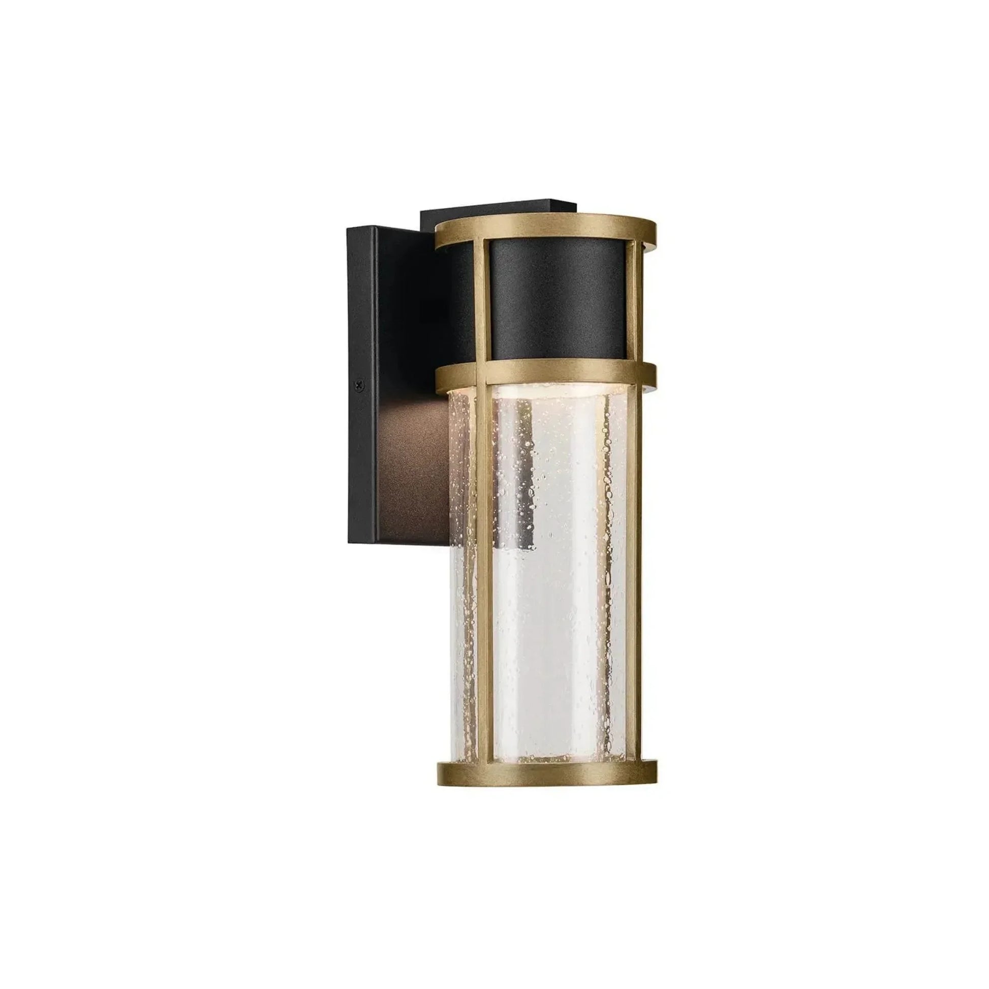 Kichler Lighting - Camillo LED Outdoor Wall Light Black & Brass | Bees Lighting