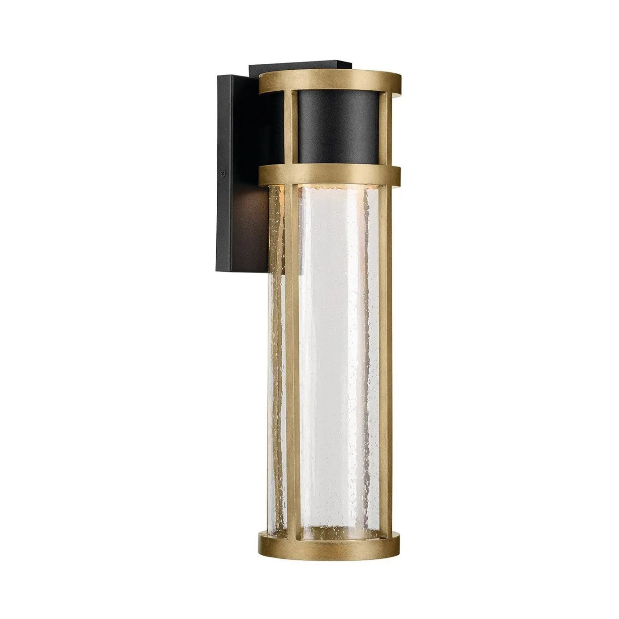 Camillo 20" LED Outdoor Wall Light, Textured Black Finish