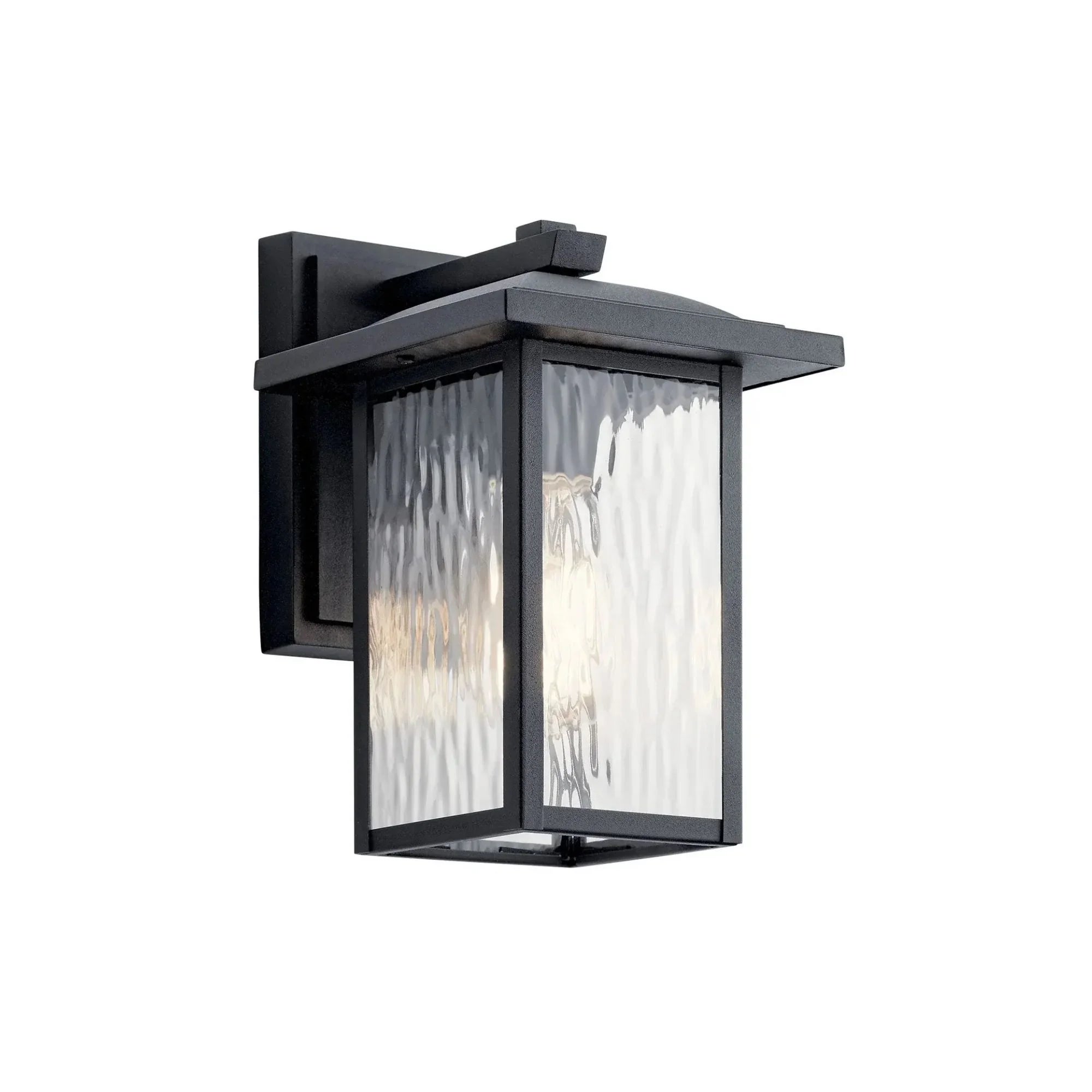 Capanna 10" Outdoor Wall Light, Textured Black Finish