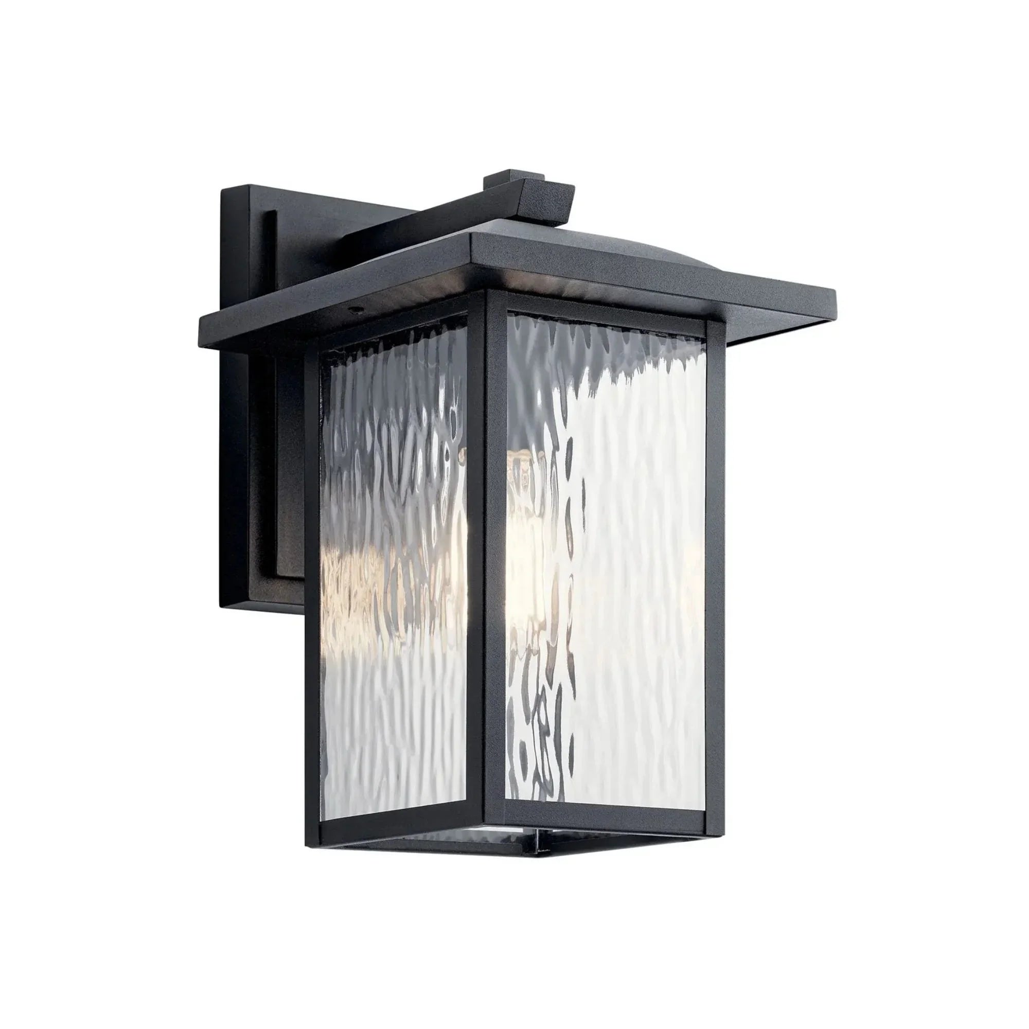 Capanna 13" Outdoor Wall Light, Textured Black Finish