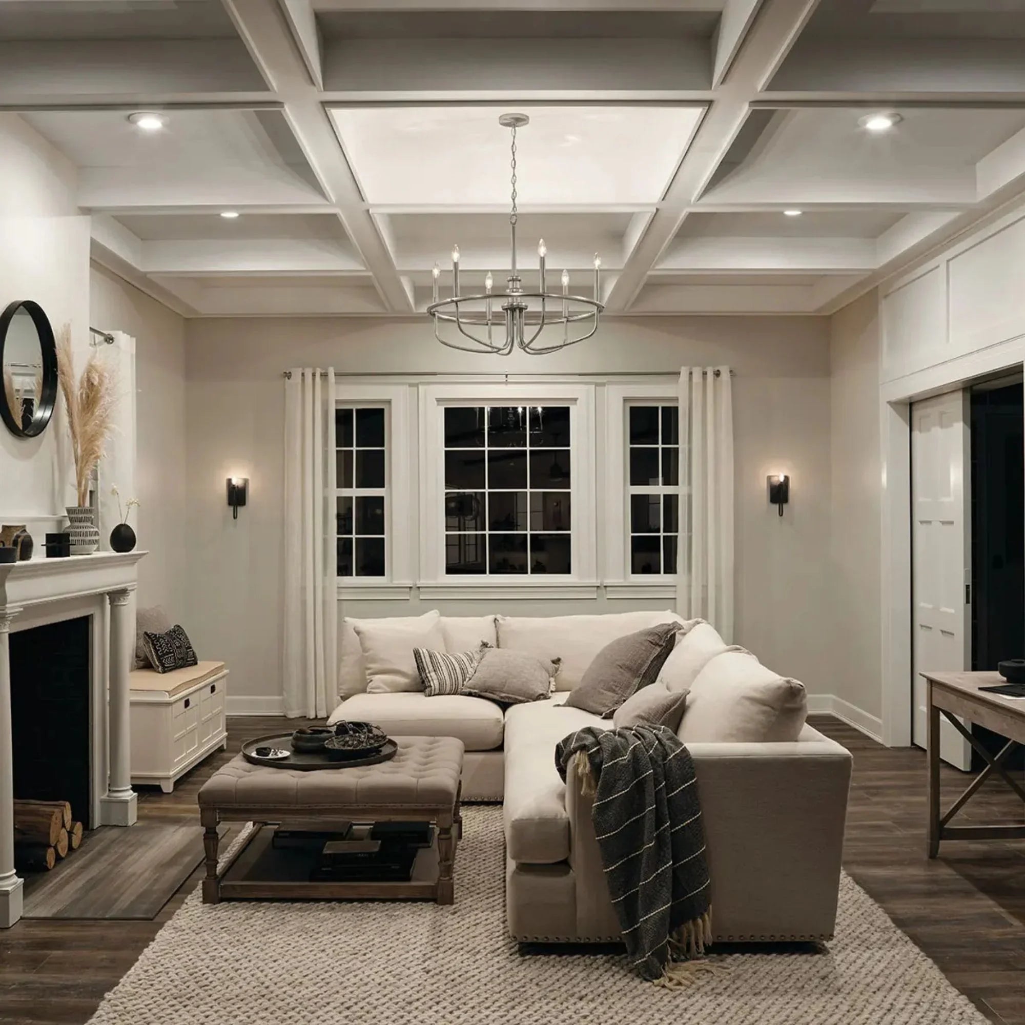 Kichler Capitol Hill 22 in. 6-Light Chandelier, Brushed Nickel