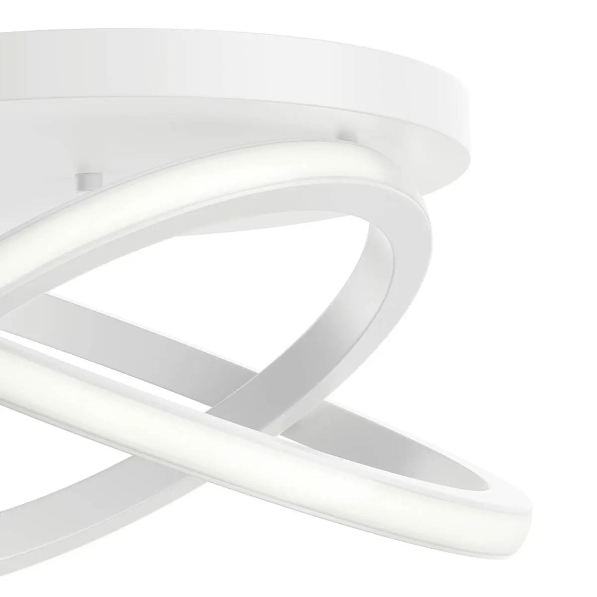 Caputo 19" LED Flush Mount, White Finish