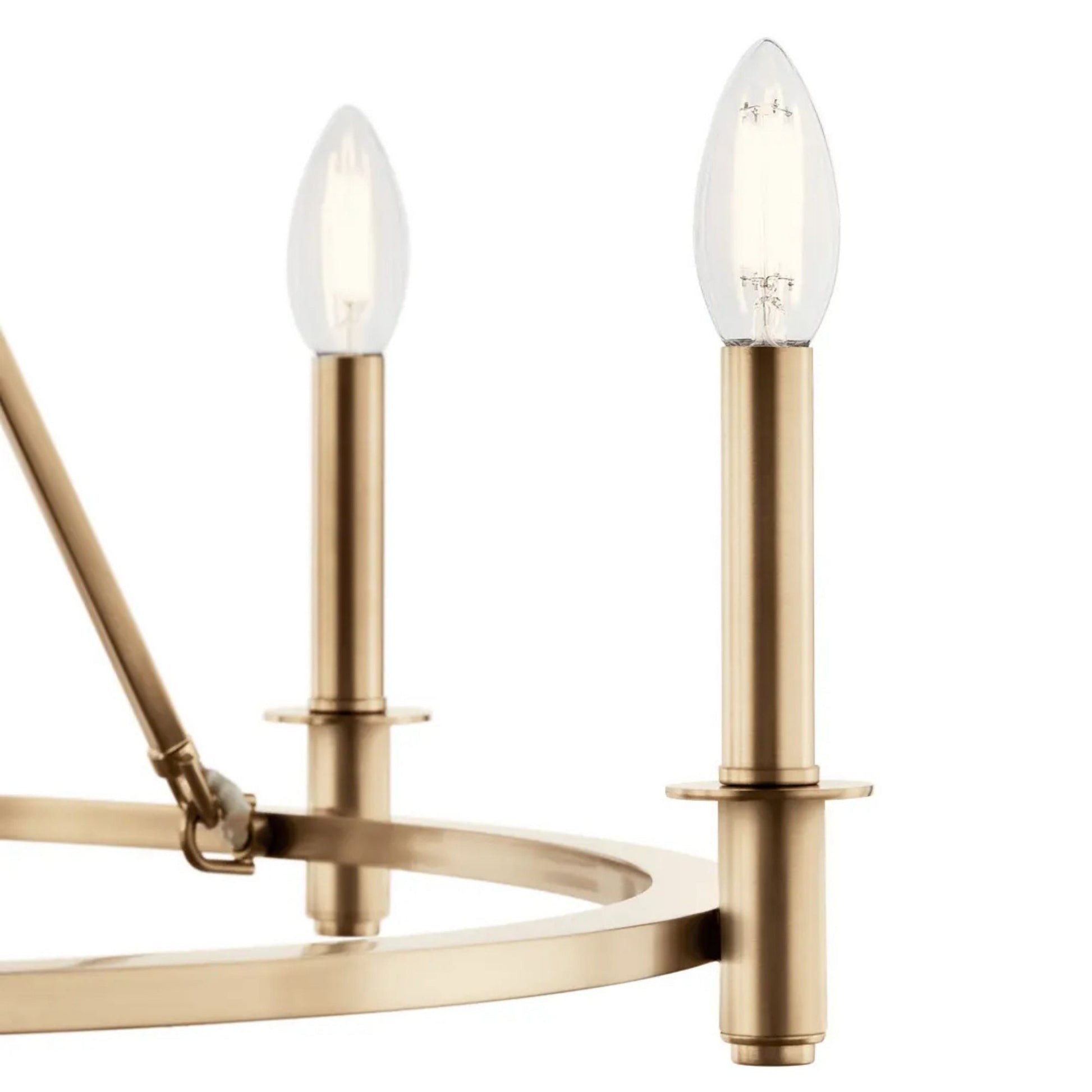 Carrick 32" 6-Light Chandelier, Champagne Bronze Finish - Bees Lighting
