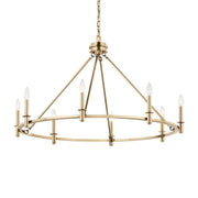 Carrick 41" 8-Light Chandelier, Champagne Bronze Finish