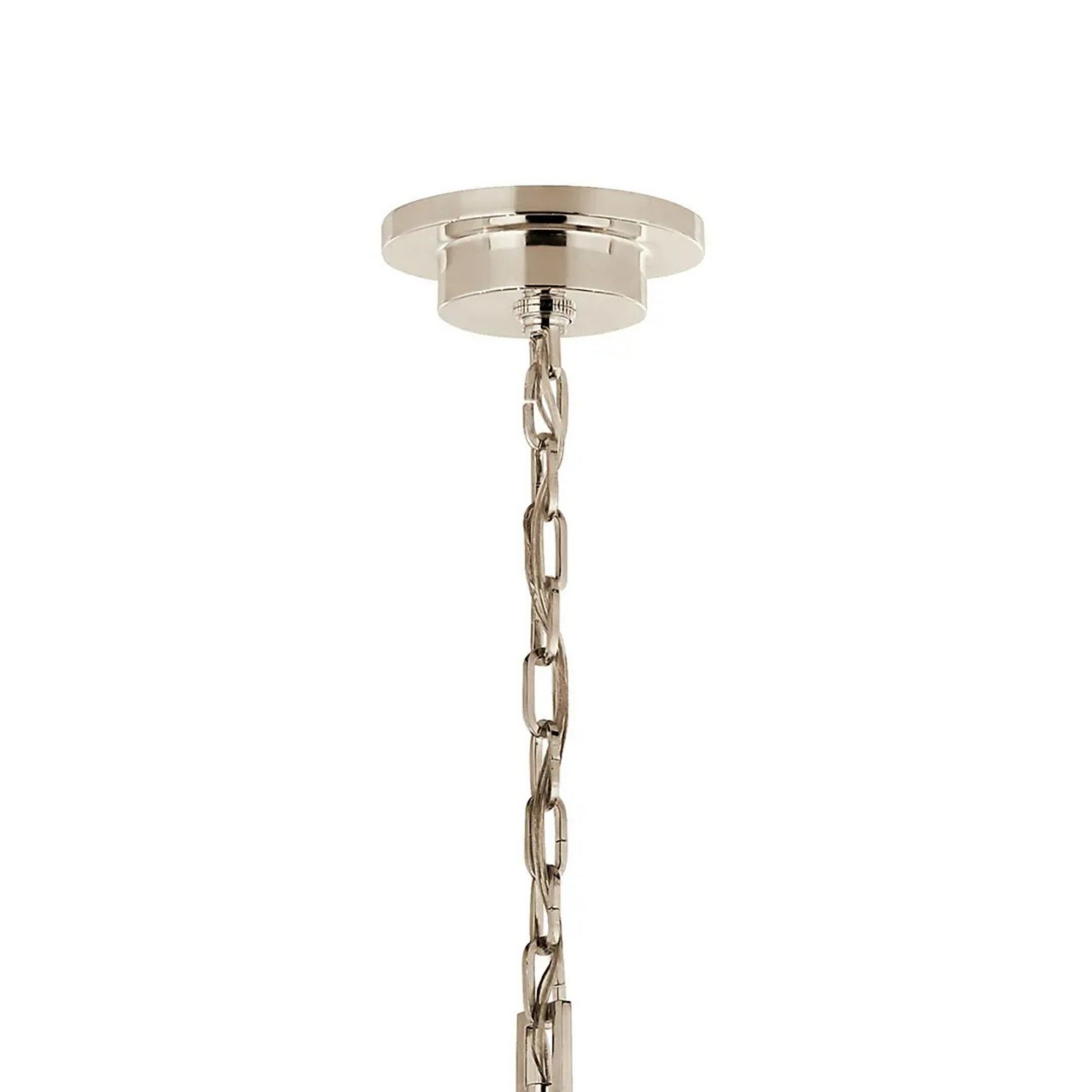 Carrick 54" 10-Light Chandelier, Polished Nickel Finish - Bees Lighting