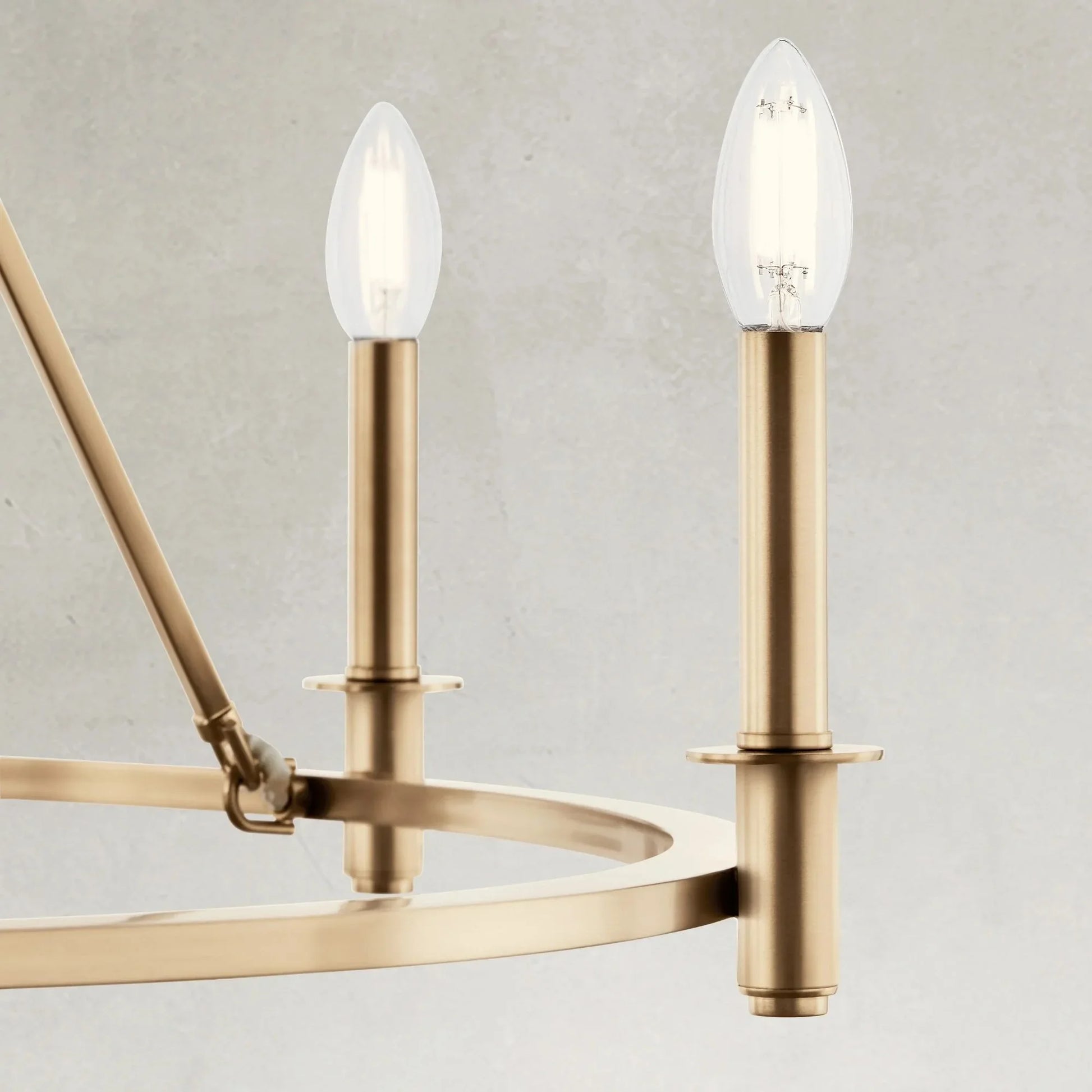 Carrick 54" 18-Light Chandelier, Champagne Bronze Finish - Bees Lighting