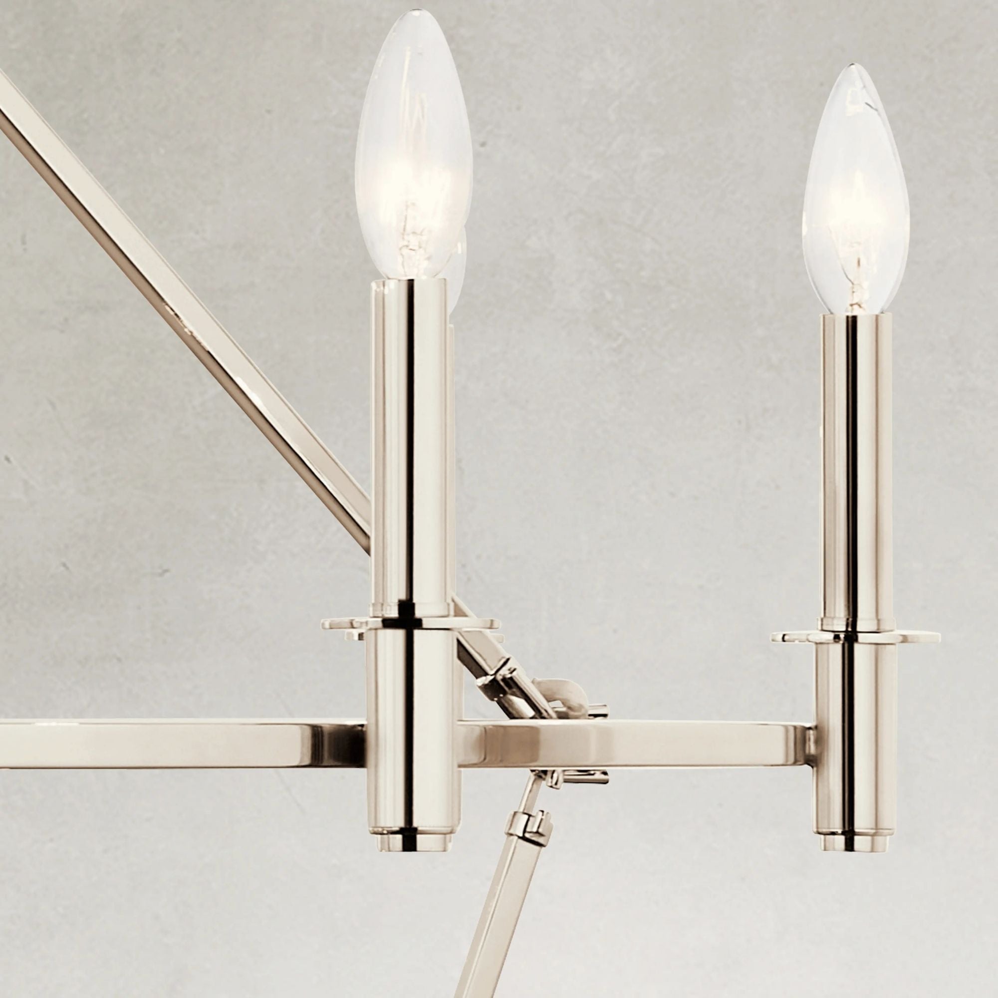 Carrick 54" 18-Light Chandelier, Polished Nickel Finish