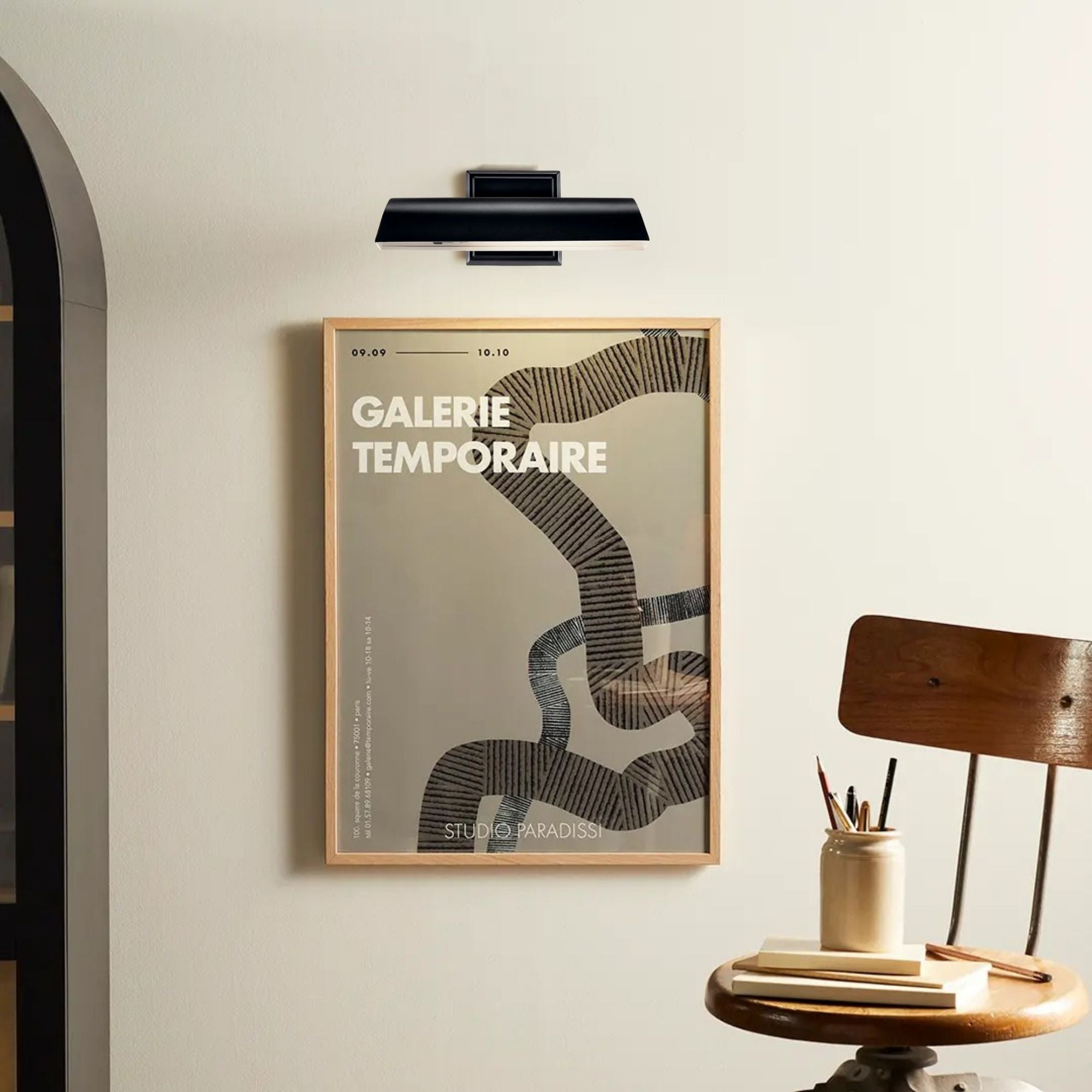 Carston 12" Picture Light, Black Finish