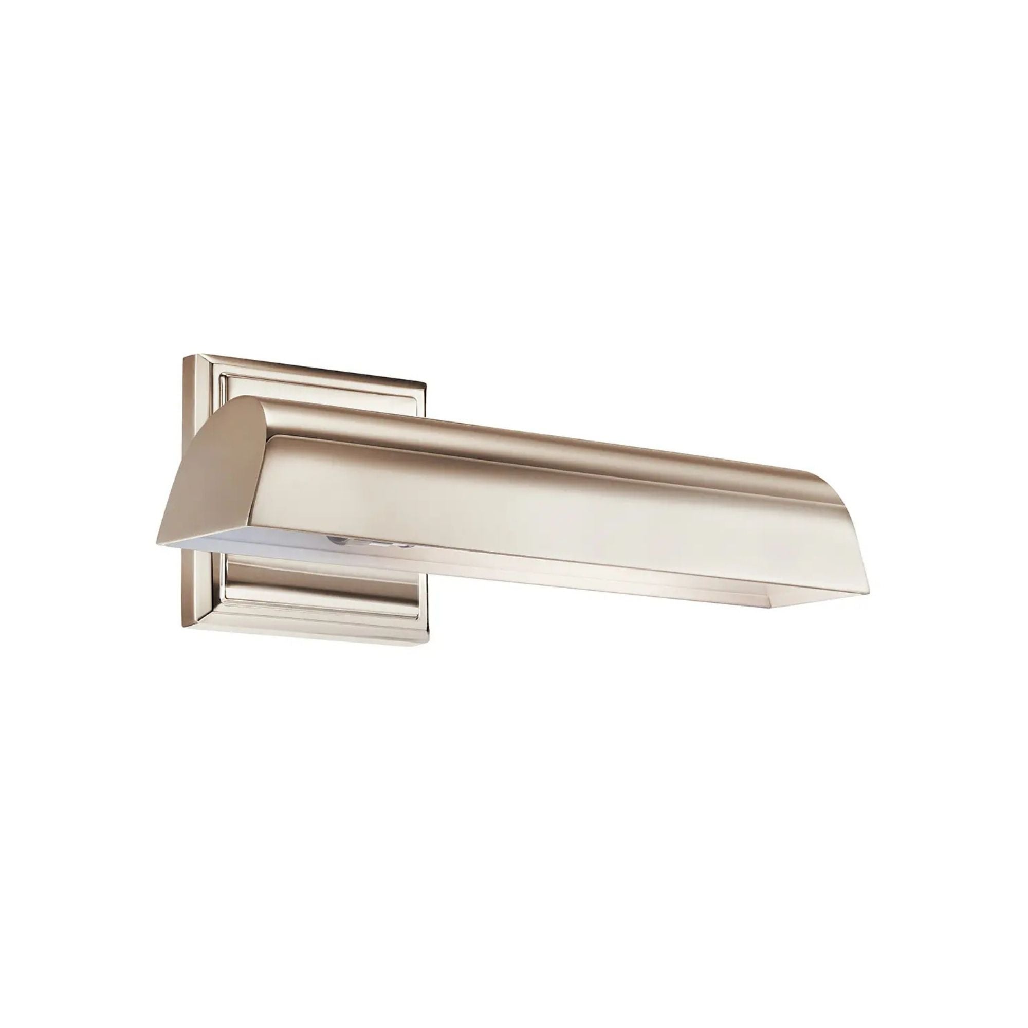 Carston 12" Picture Light, Polished Nickel Finish