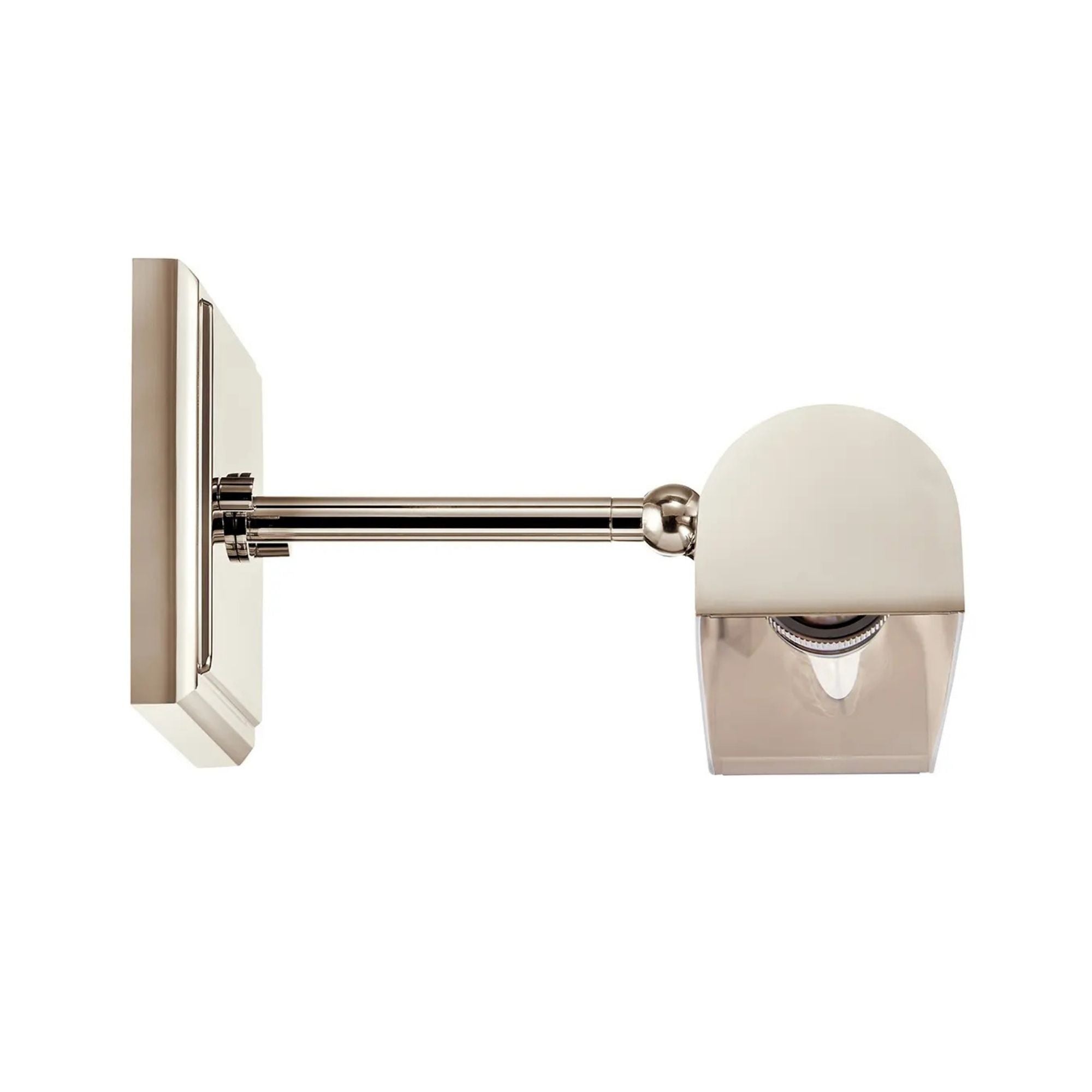 Carston 12" Picture Light, Polished Nickel Finish