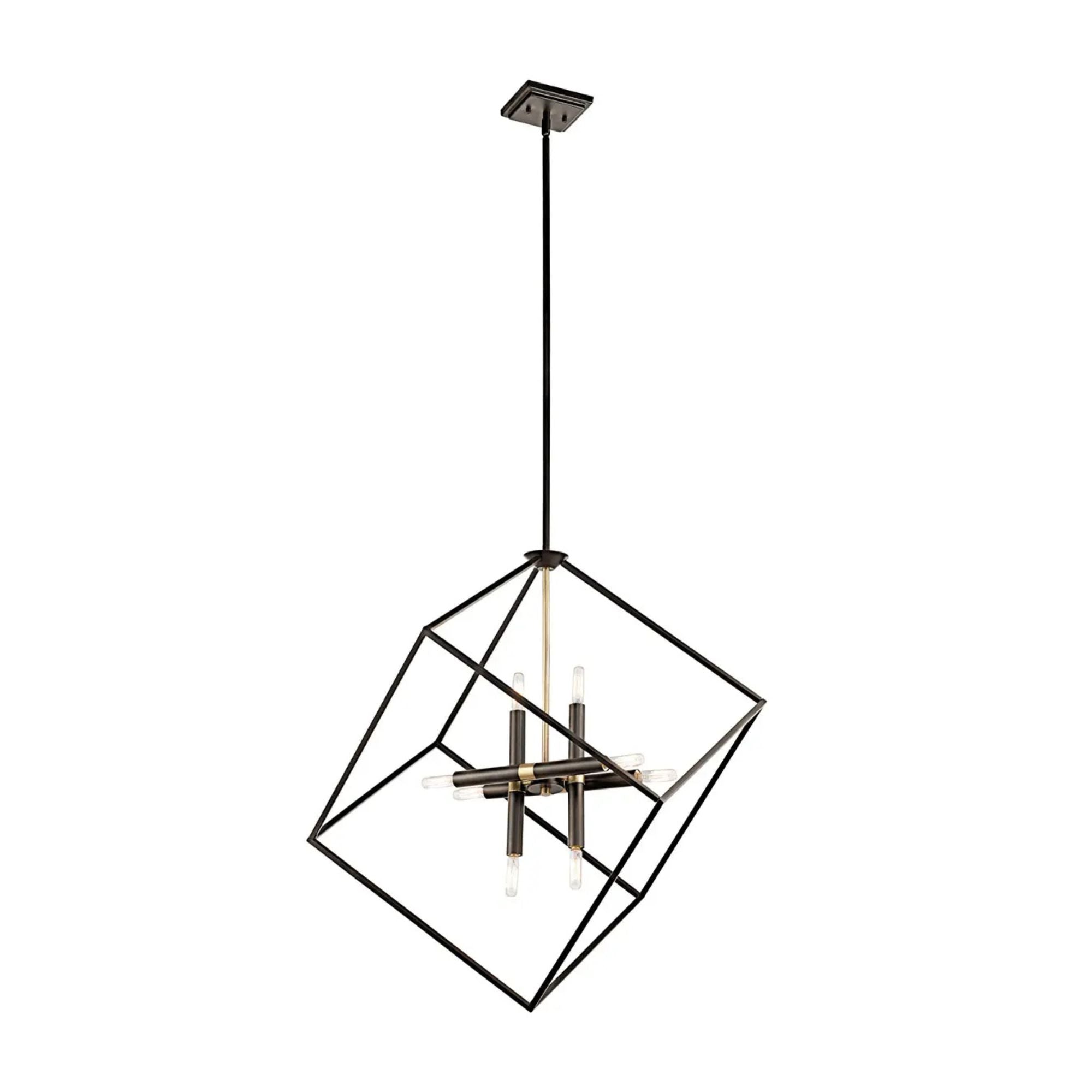 Cartone 26" 8-Light Chandelier, Olde Bronze Finish