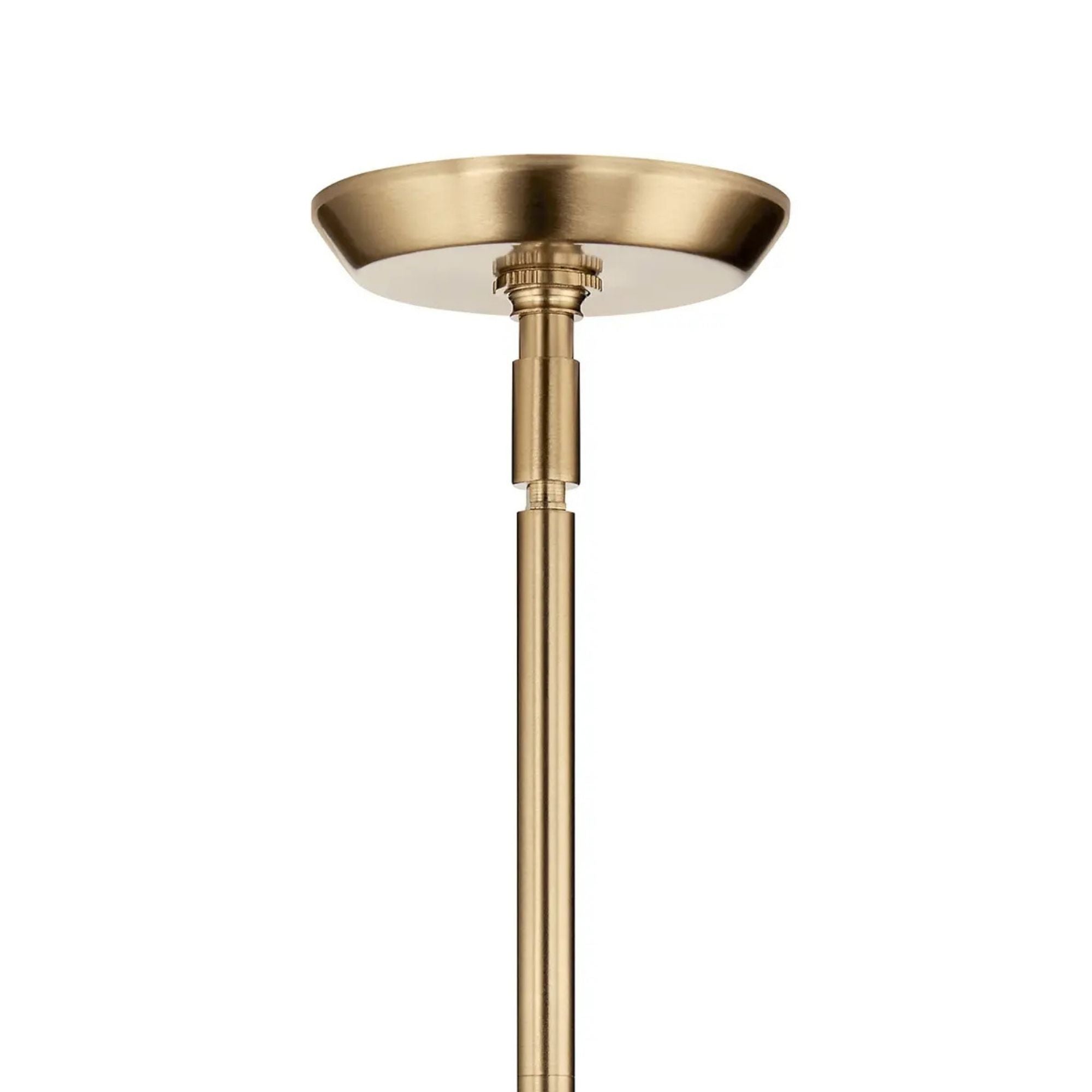 Kichler Cassius 39.5 in. 4-Light Chandelier, Champagne Bronze with Unique Opal Glass Shade