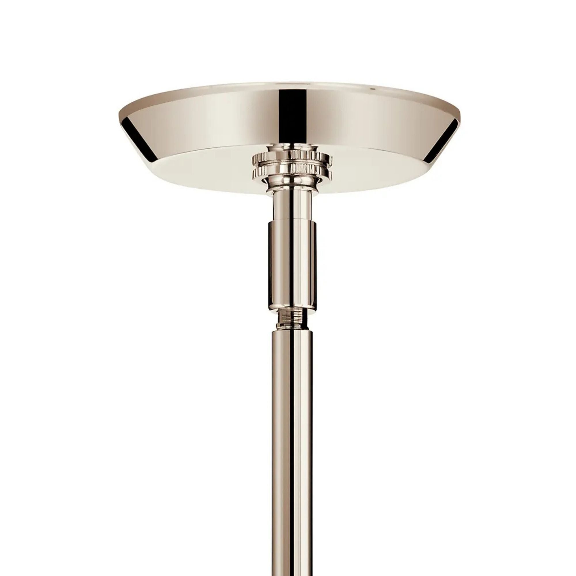 Kichler Cassius 39.5 in. 4-Light Chandelier, Polished Nickel with Opal Glass Unique Shade