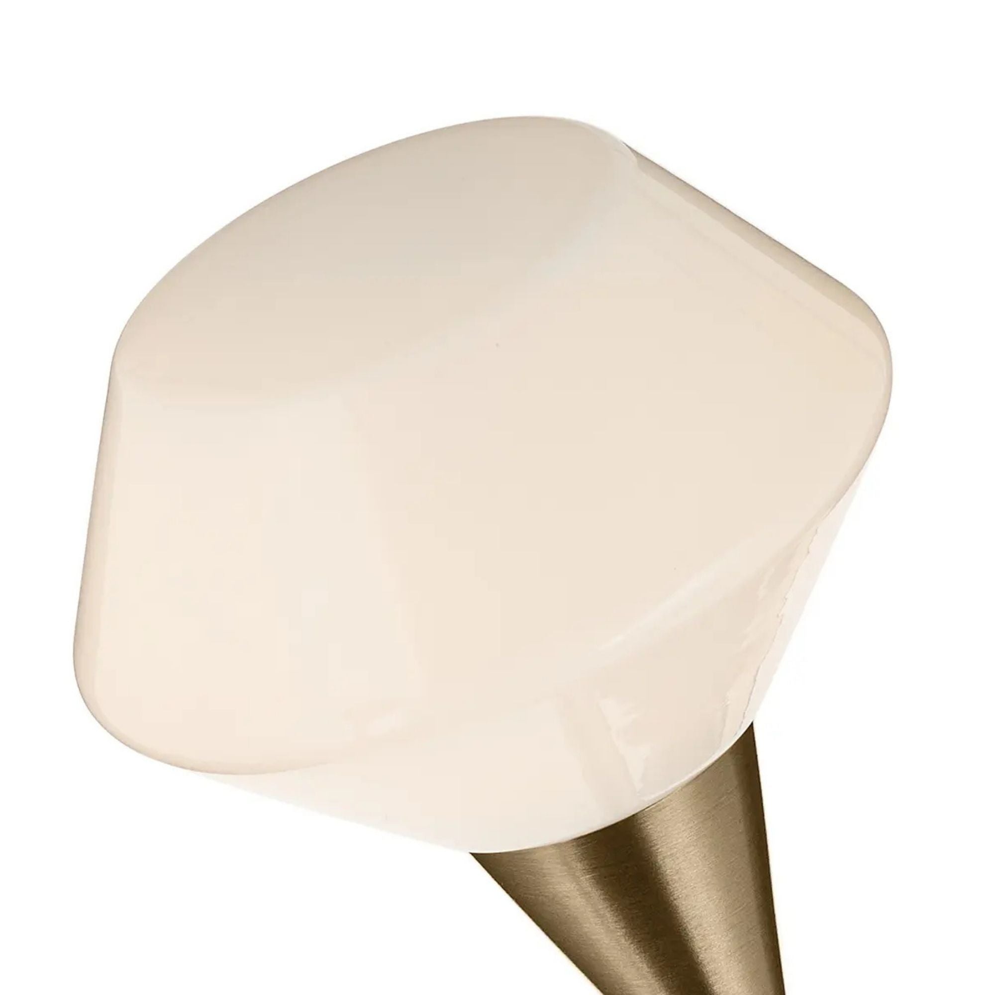 Kichler Cassius 31.25 in. 8-Light Chandelier, Champagne Bronze with Opal Glass Unique Shade