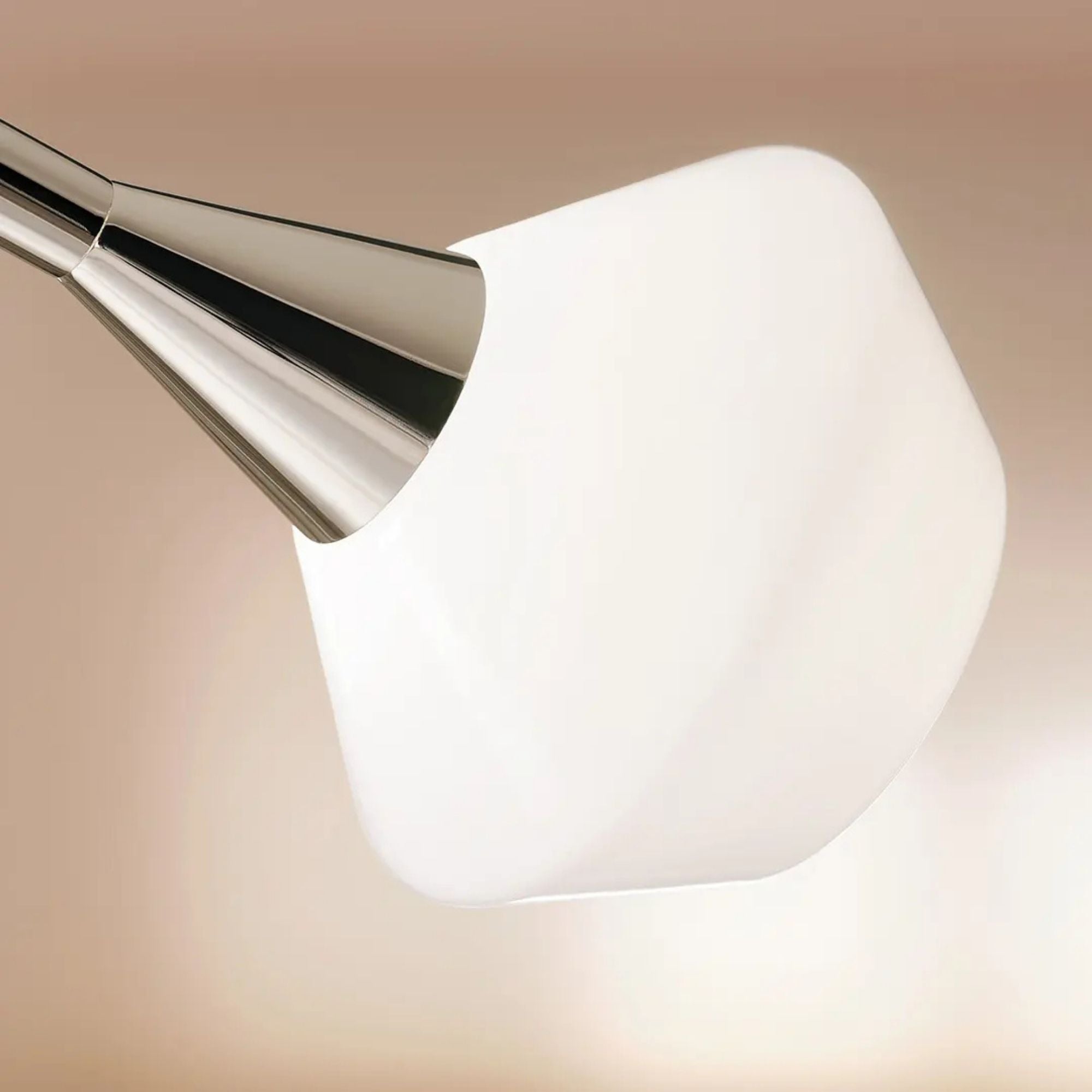 Kichler Cassius 31.25 in. 8-Light Chandelier, Polished Nickel with Opal Glass Unique Shade